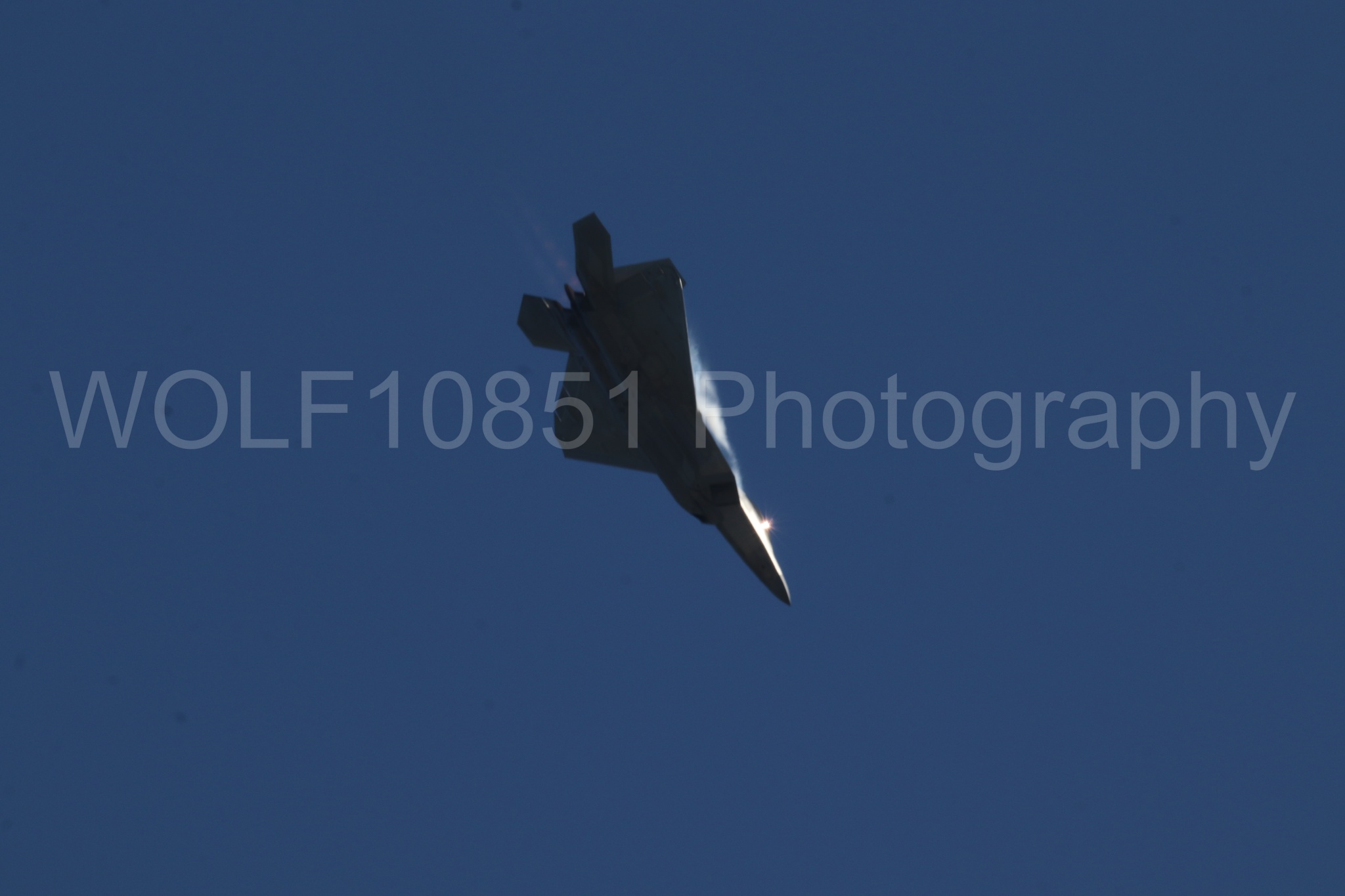 Aviation photography by WOLF10851 featuring F-22 Raptor, Raptor Demo Team, Wings Over Solano 2024.
