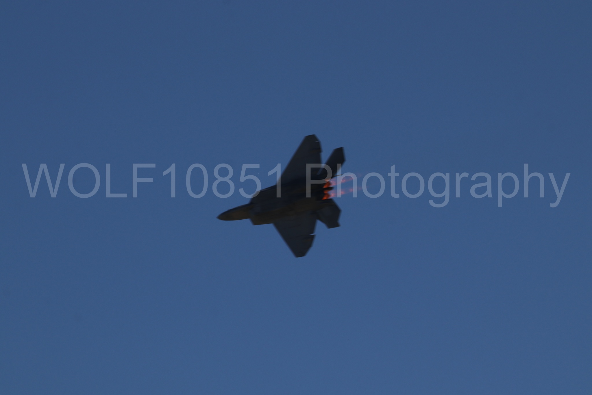 Aviation photography by WOLF10851 featuring F-22 Raptor, Raptor Demo Team, Wings Over Solano 2024.