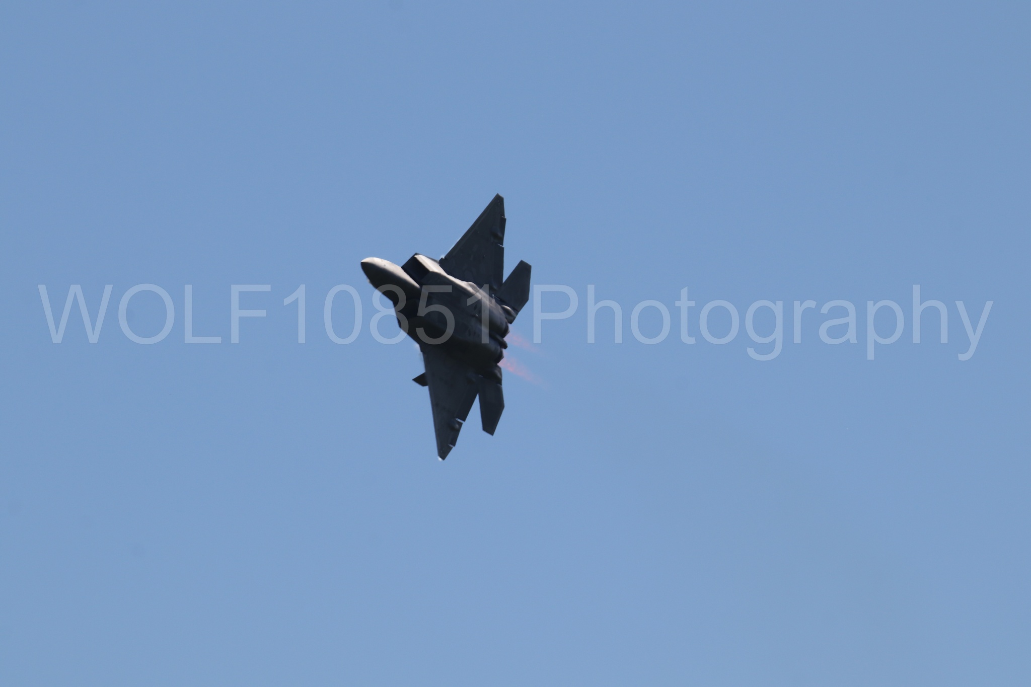 Aviation photography by WOLF10851 featuring F-22 Raptor, Raptor Demo Team, Wings Over Solano 2024.