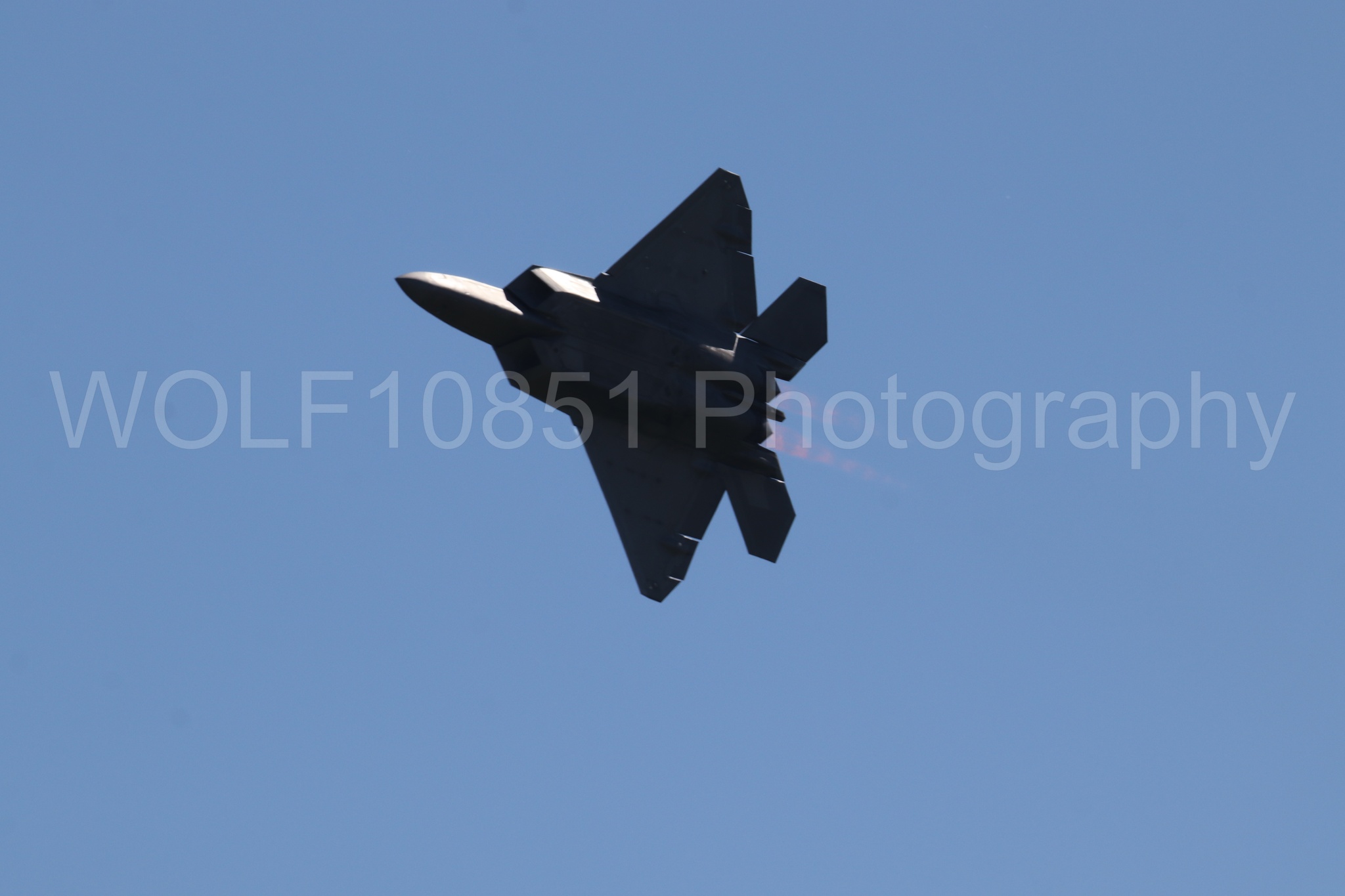 Aviation photography by WOLF10851 featuring F-22 Raptor, Raptor Demo Team, Wings Over Solano 2024.