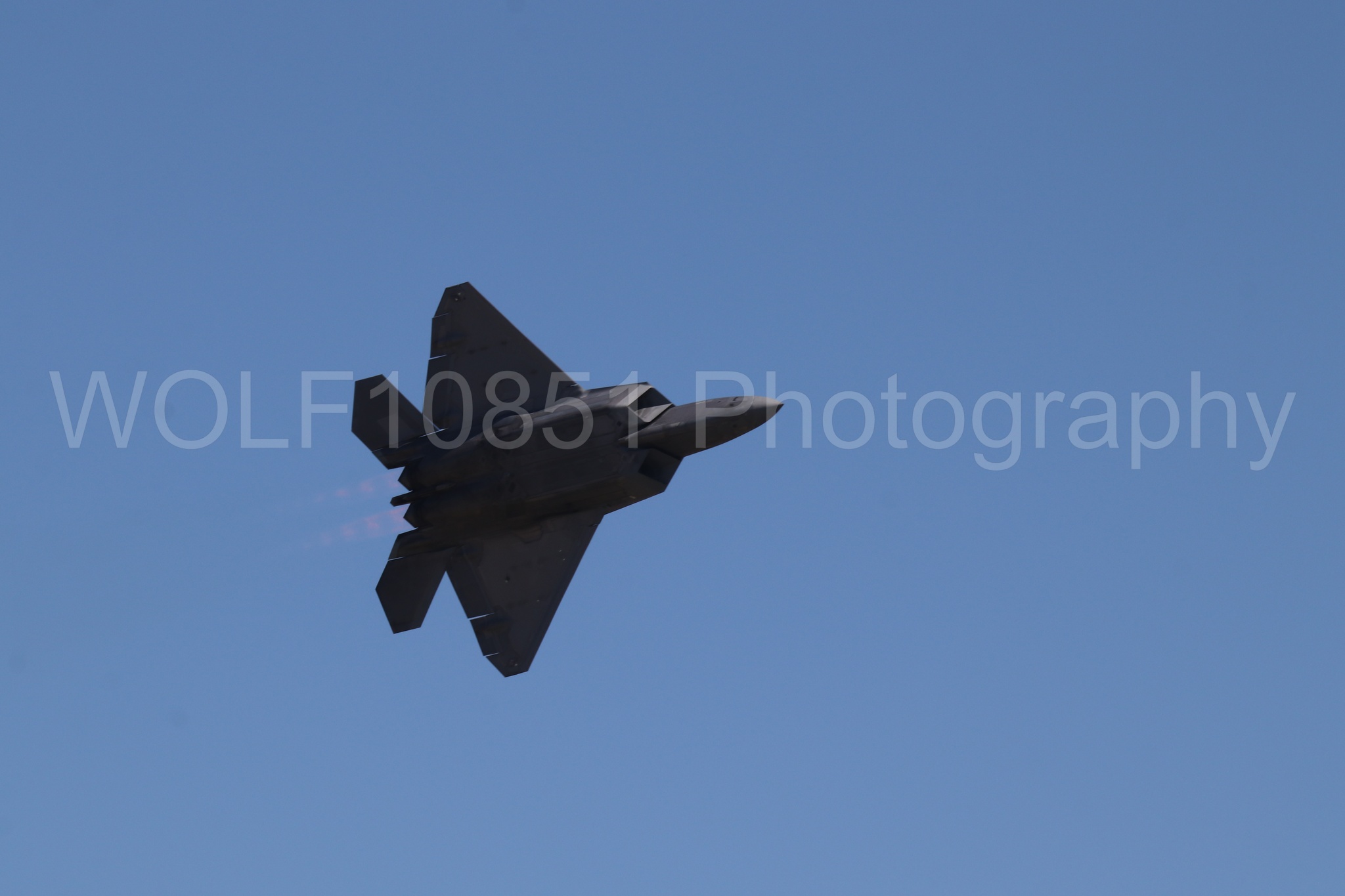 Aviation photography by WOLF10851 featuring F-22 Raptor, Raptor Demo Team, Wings Over Solano 2024.