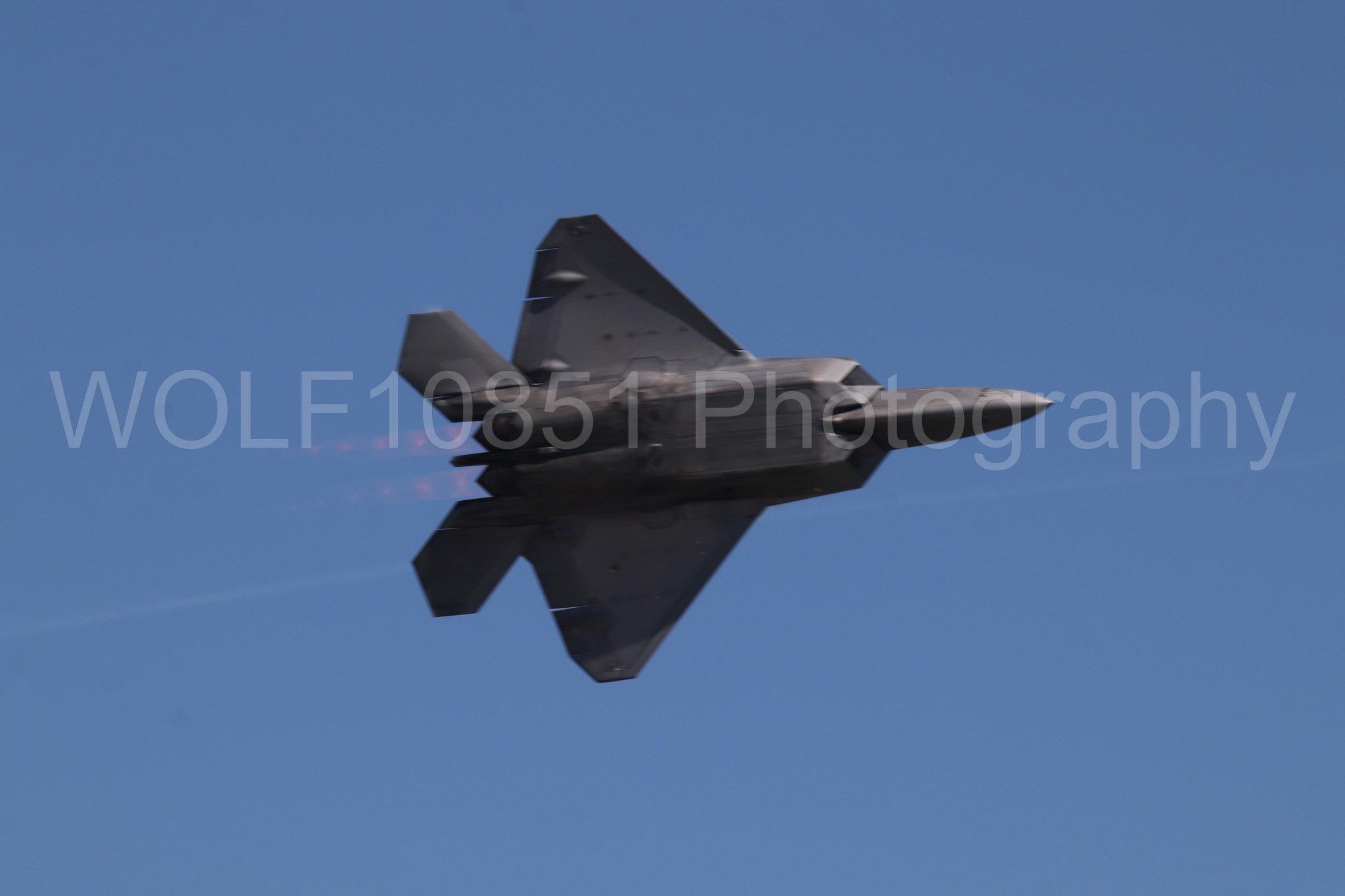 Aviation photography by WOLF10851 featuring F-22 Raptor, Raptor Demo Team, Wings Over Solano 2024.