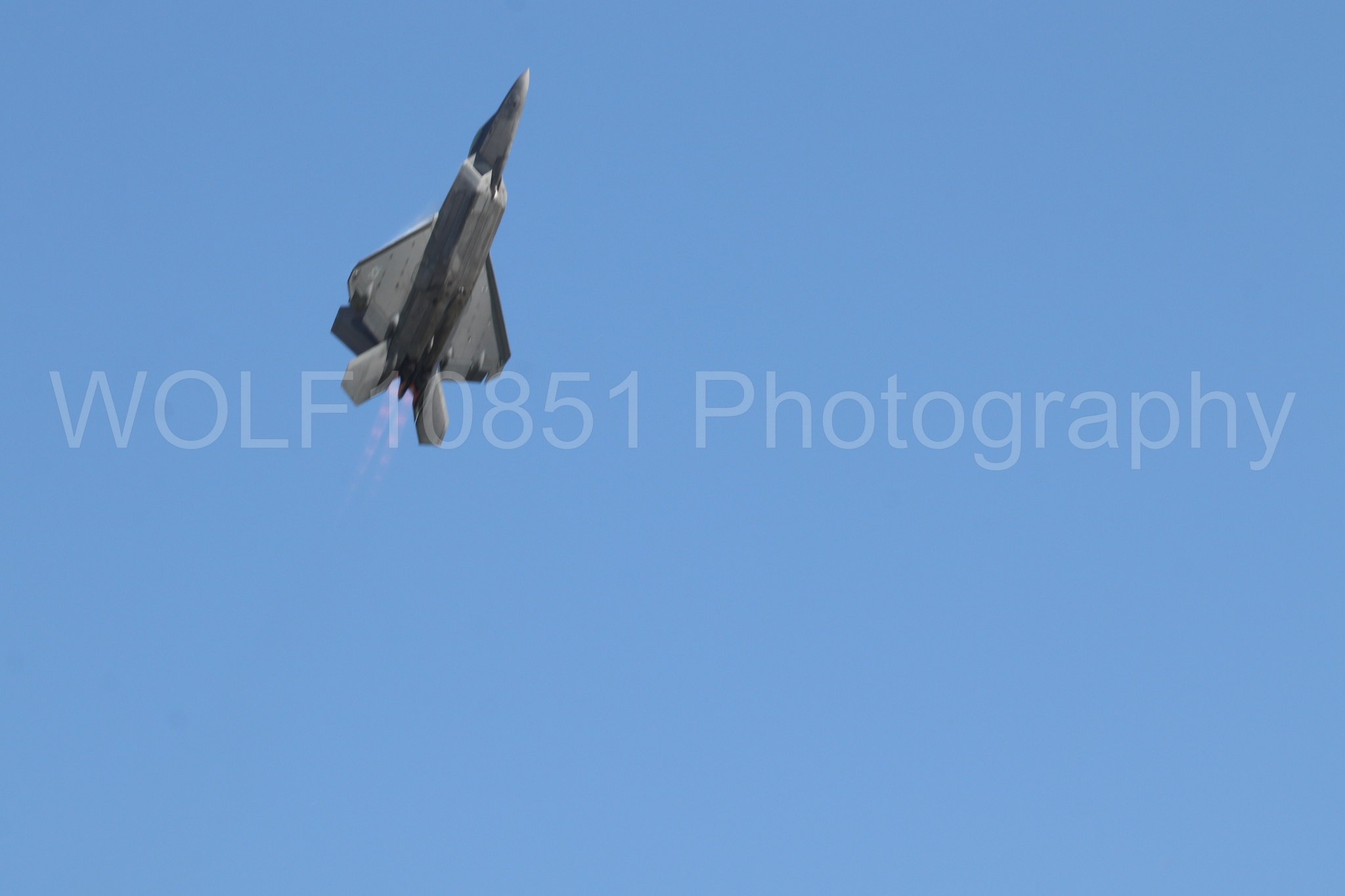 Aviation photography by WOLF10851 featuring F-22 Raptor, Raptor Demo Team, Wings Over Solano 2024.