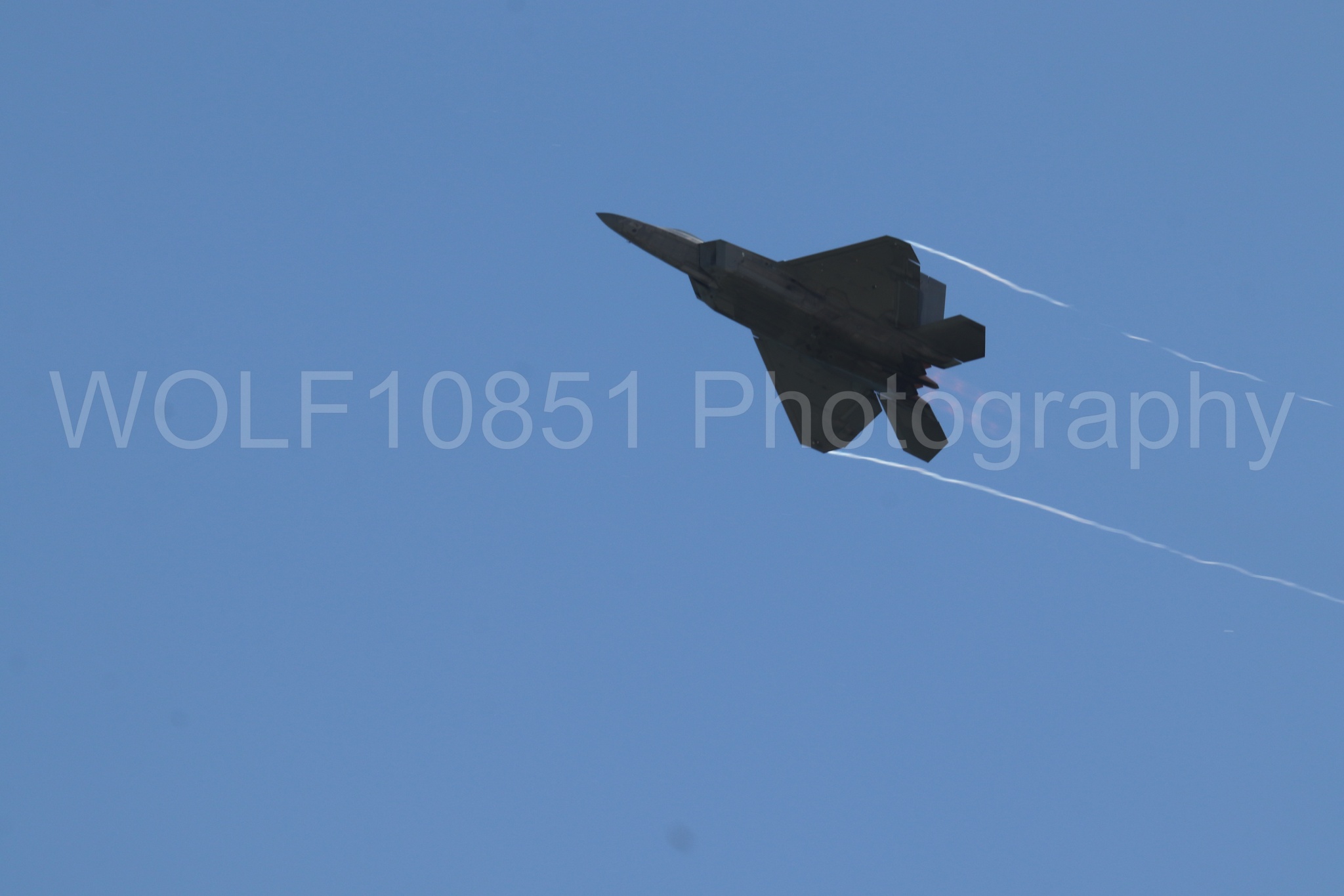 Aviation photography by WOLF10851 featuring F-22 Raptor, Raptor Demo Team, Wings Over Solano 2024.