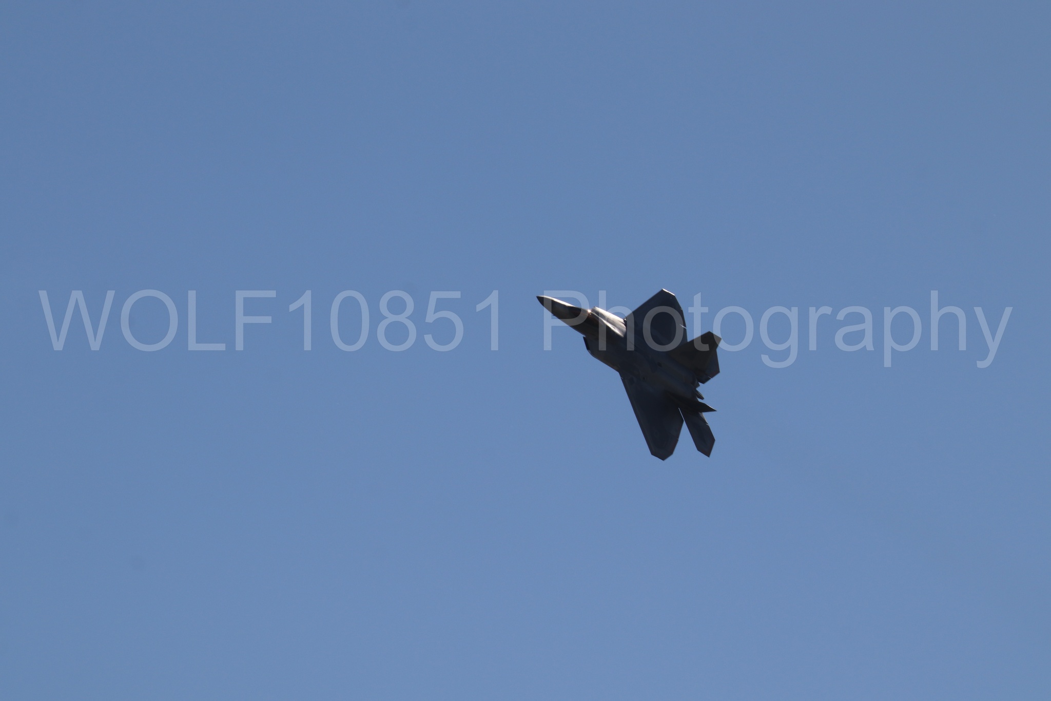 Aviation photography by WOLF10851 featuring F-22 Raptor, Raptor Demo Team, Wings Over Solano 2024.