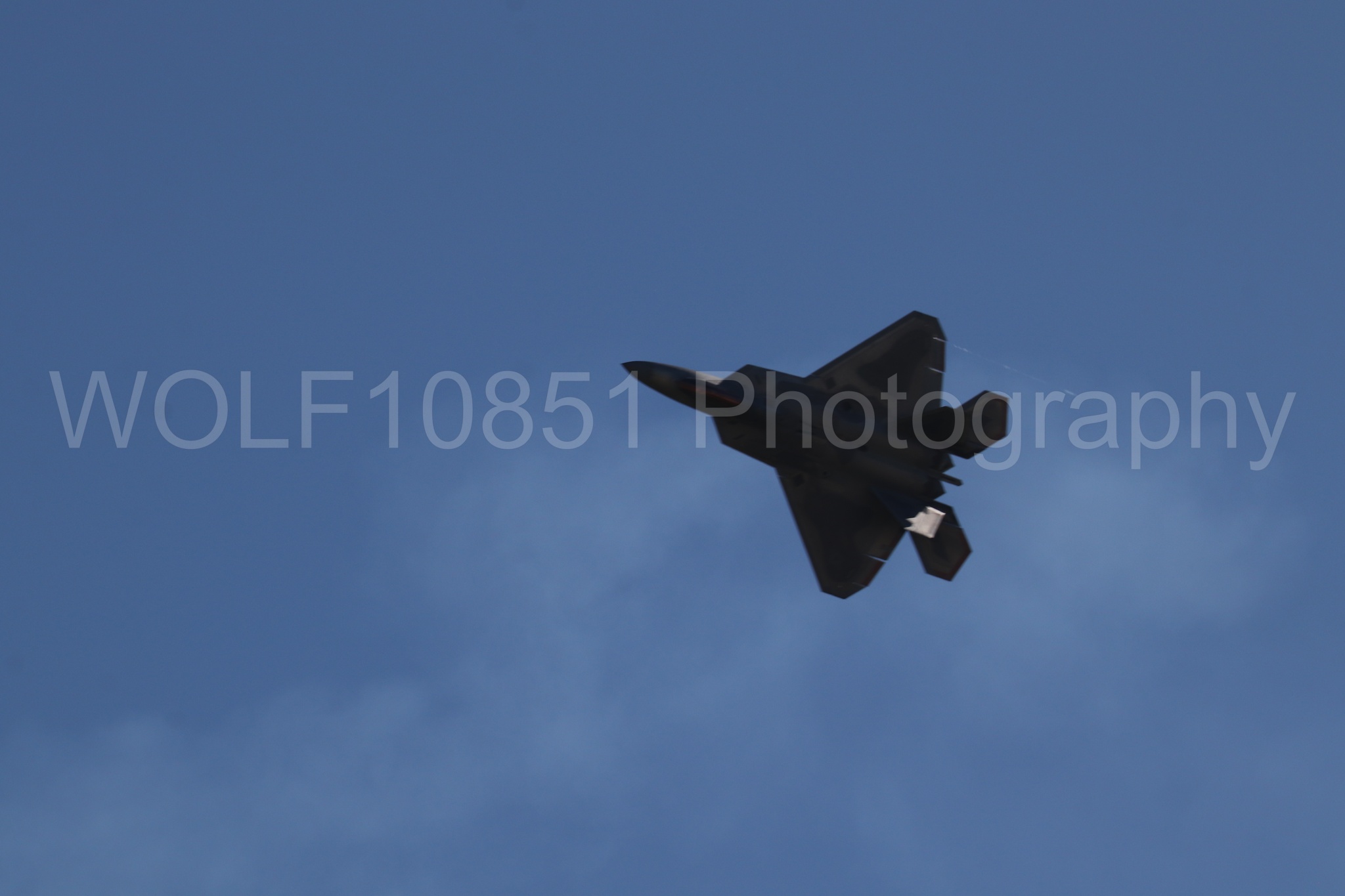 Aviation photography by WOLF10851 featuring F-22 Raptor, Raptor Demo Team, Wings Over Solano 2024.
