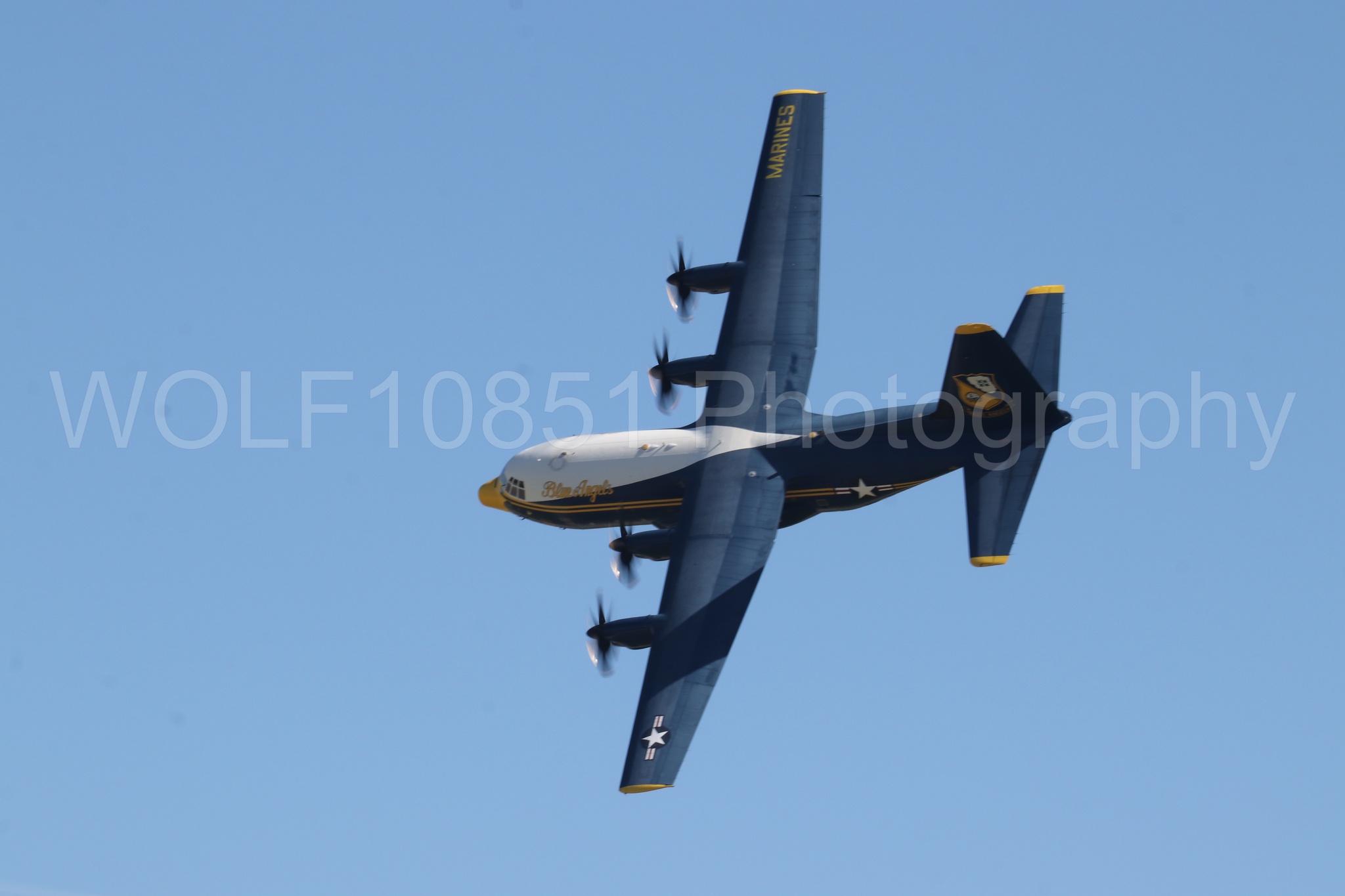 Aviation photography by WOLF10851 featuring Blue Angels, C-130 Hercules, Blue and Gold, Fat Albert, Wings Over Solano 2024.