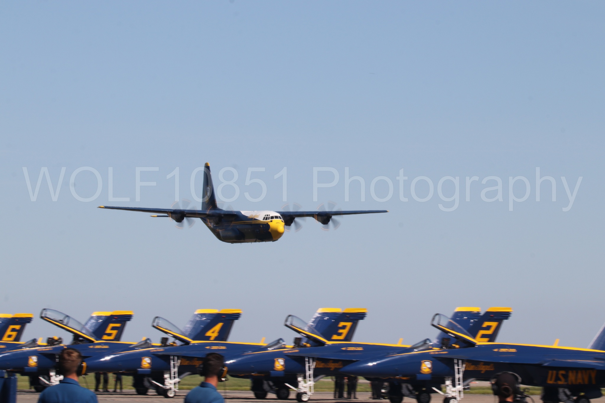Aviation photography by WOLF10851 featuring Blue Angels, C-130 Hercules, Blue and Gold, Fat Albert, Wings Over Solano 2024.