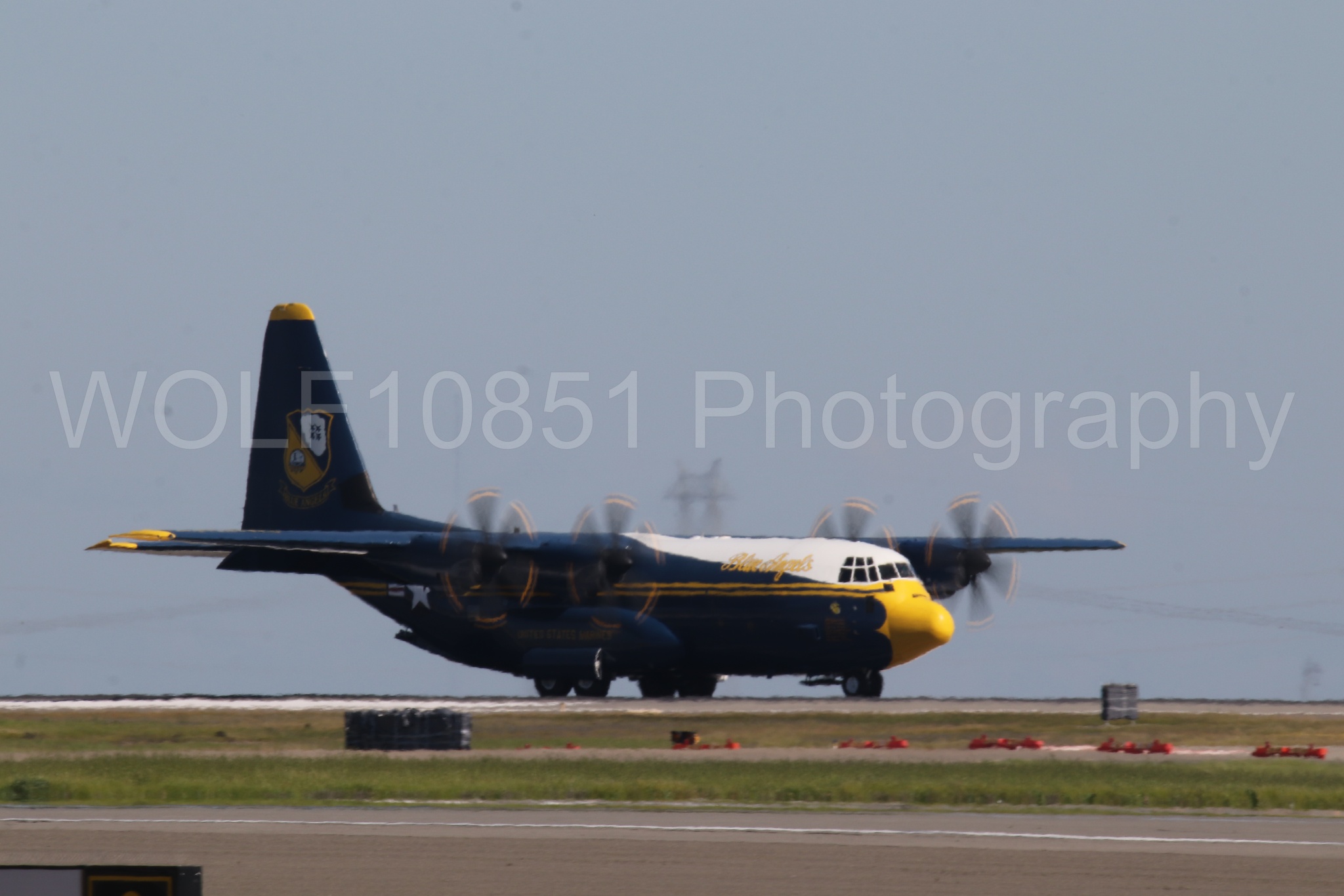 Aviation photography by WOLF10851 featuring Blue Angels, C-130 Hercules, Blue and Gold, Fat Albert, Wings Over Solano 2024.