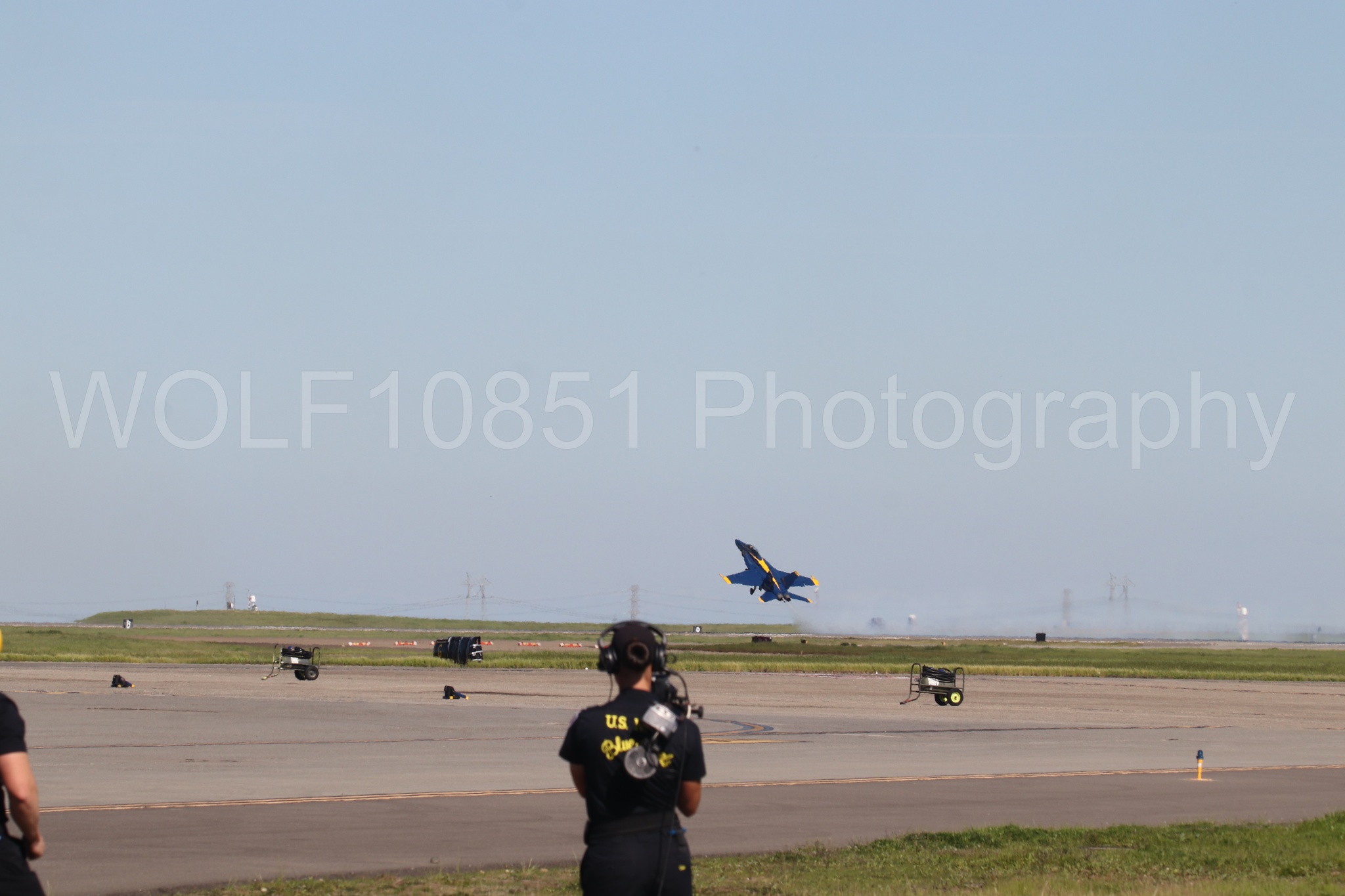 Aviation photography by WOLF10851 featuring FA-18 Super Hornet, Blue Angels, Blue and Gold, Wings Over Solano 2024.