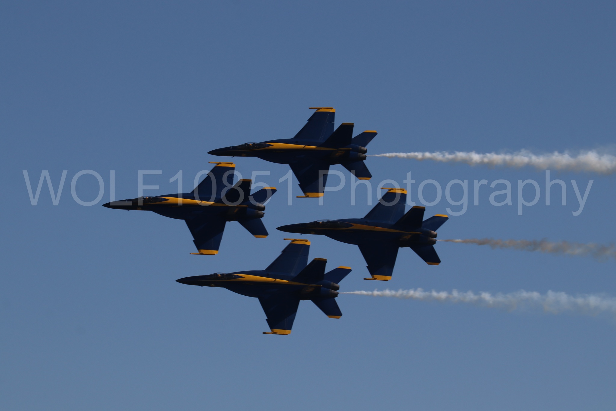 Aviation photography by WOLF10851 featuring FA-18 Super Hornet, Blue Angels, Blue and Gold, Wings Over Solano 2024.