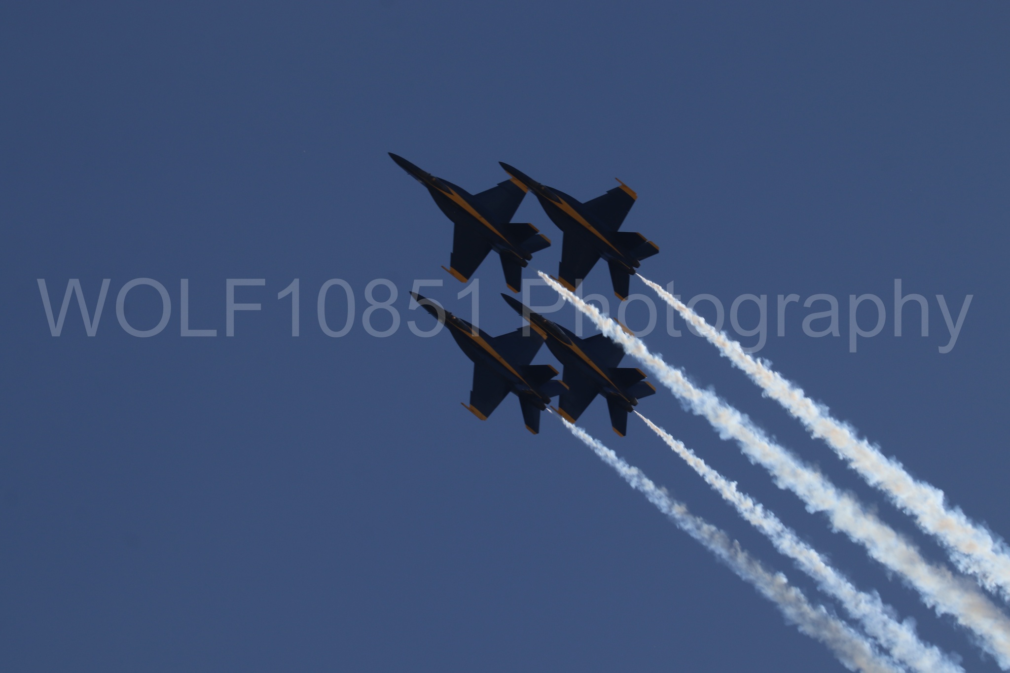 Aviation photography by WOLF10851 featuring FA-18 Super Hornet, Blue Angels, Blue and Gold, Wings Over Solano 2024.
