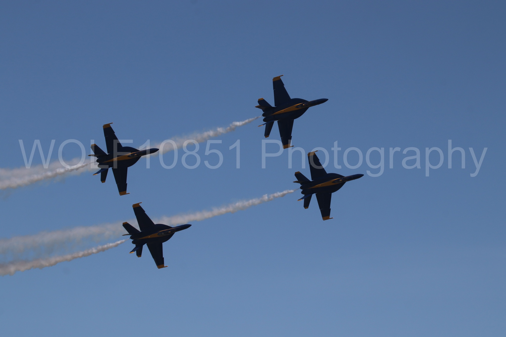 Aviation photography by WOLF10851 featuring FA-18 Super Hornet, Blue Angels, Blue and Gold, Wings Over Solano 2024.