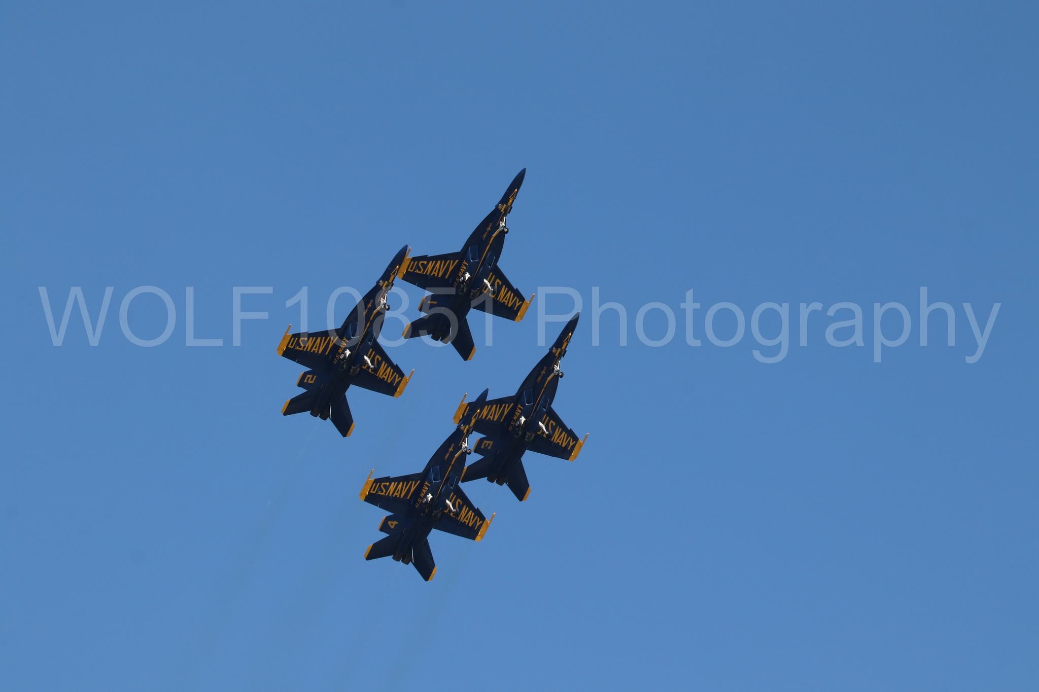 Aviation photography by WOLF10851 featuring FA-18 Super Hornet, Blue Angels, Blue and Gold, Wings Over Solano 2024.