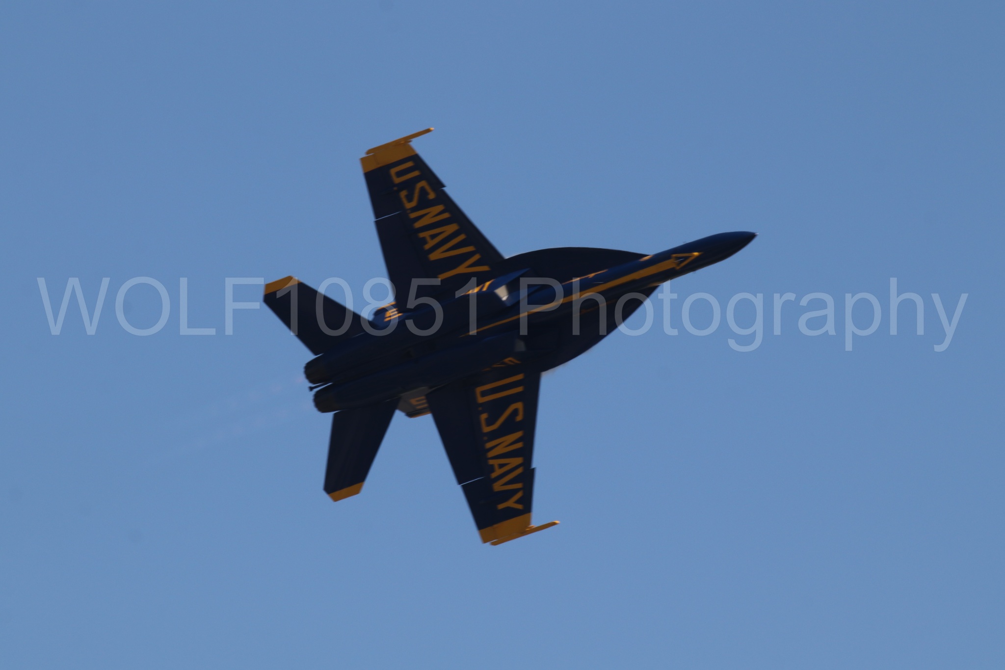 Aviation photography by WOLF10851 featuring FA-18 Super Hornet, Blue Angels, Blue and Gold, Wings Over Solano 2024.