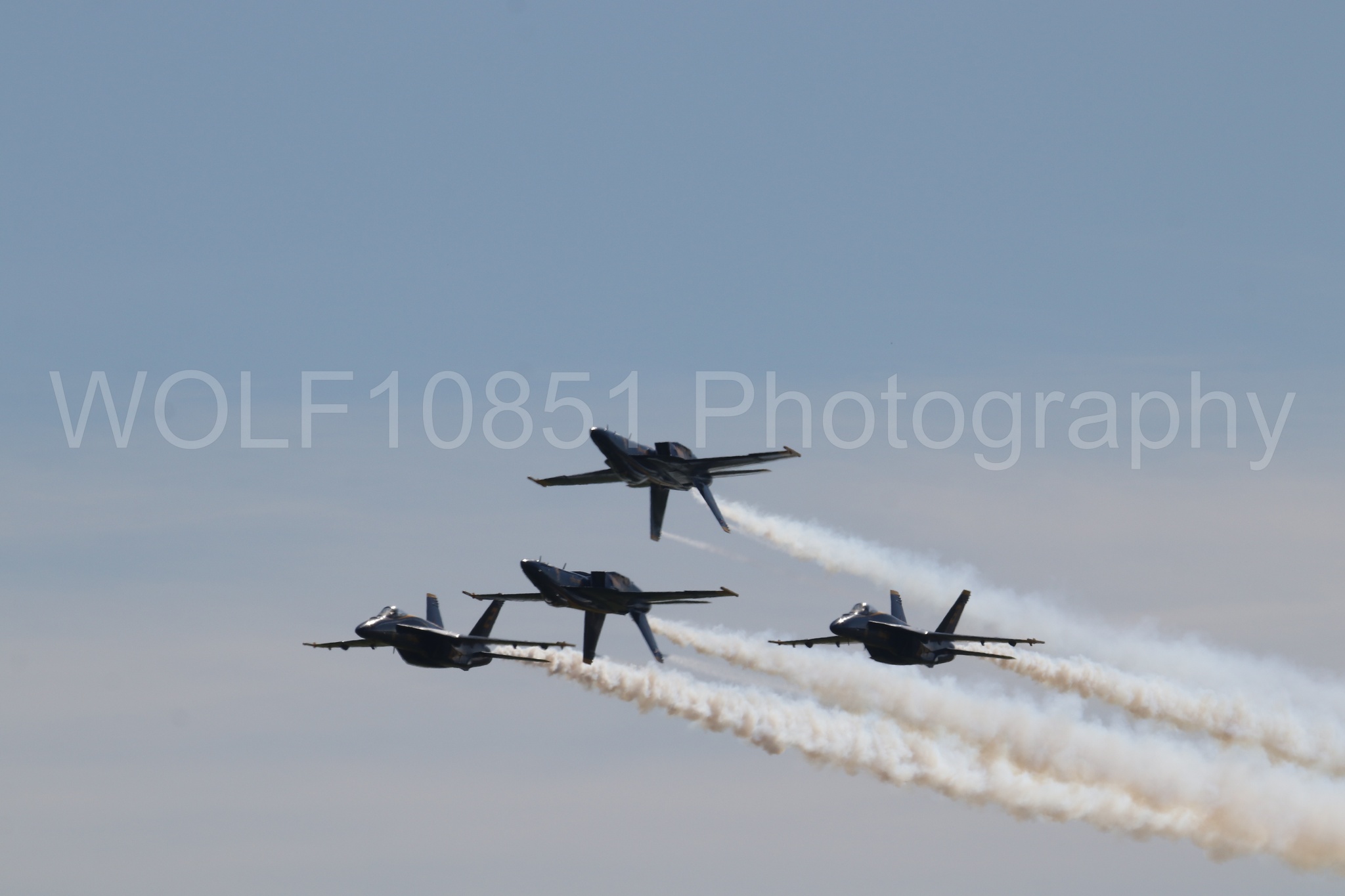 Aviation photography by WOLF10851 featuring FA-18 Super Hornet, Blue Angels, Blue and Gold, Wings Over Solano 2024.