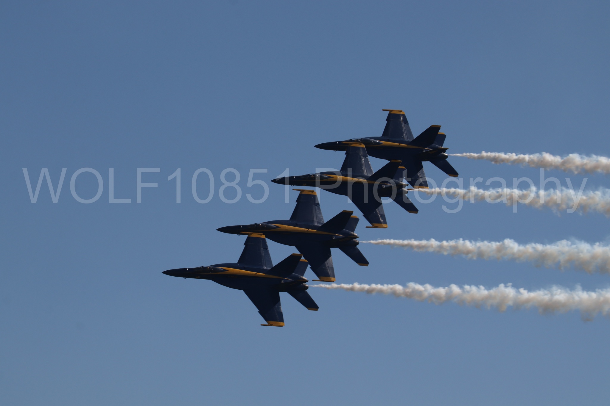 Aviation photography by WOLF10851 featuring FA-18 Super Hornet, Blue Angels, Blue and Gold, Wings Over Solano 2024.