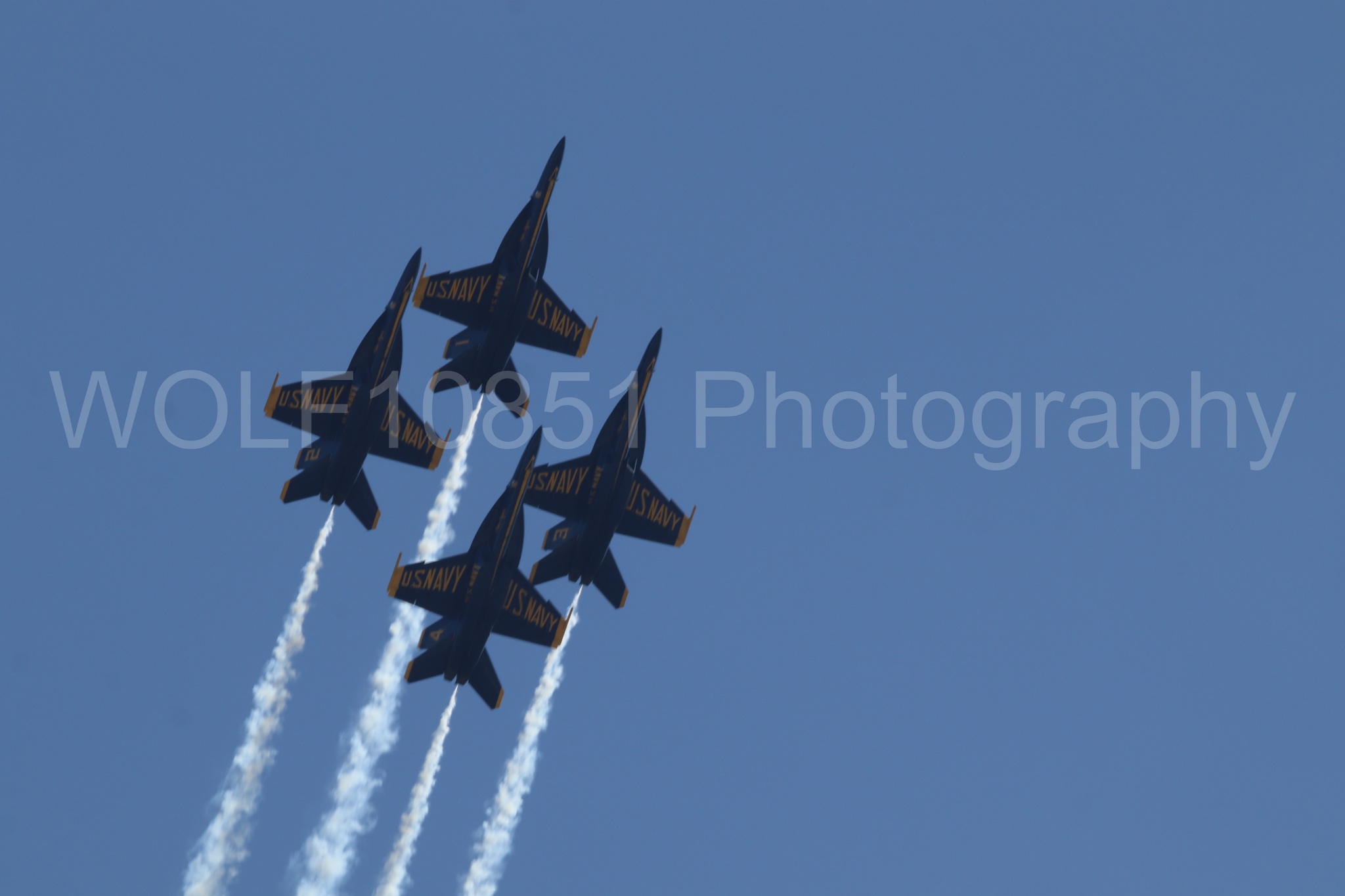 Aviation photography by WOLF10851 featuring FA-18 Super Hornet, Blue Angels, Blue and Gold, Wings Over Solano 2024.