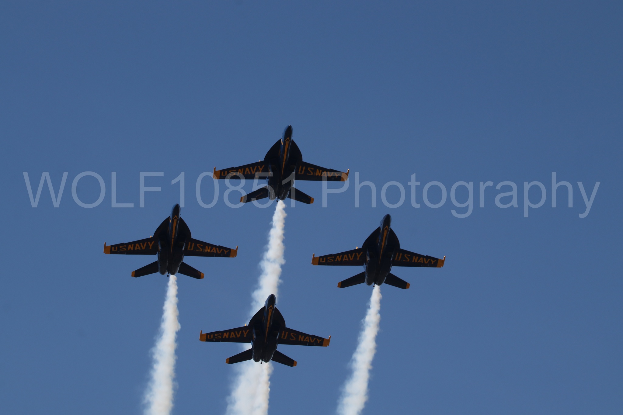 Aviation photography by WOLF10851 featuring FA-18 Super Hornet, Blue Angels, Blue and Gold, Wings Over Solano 2024.