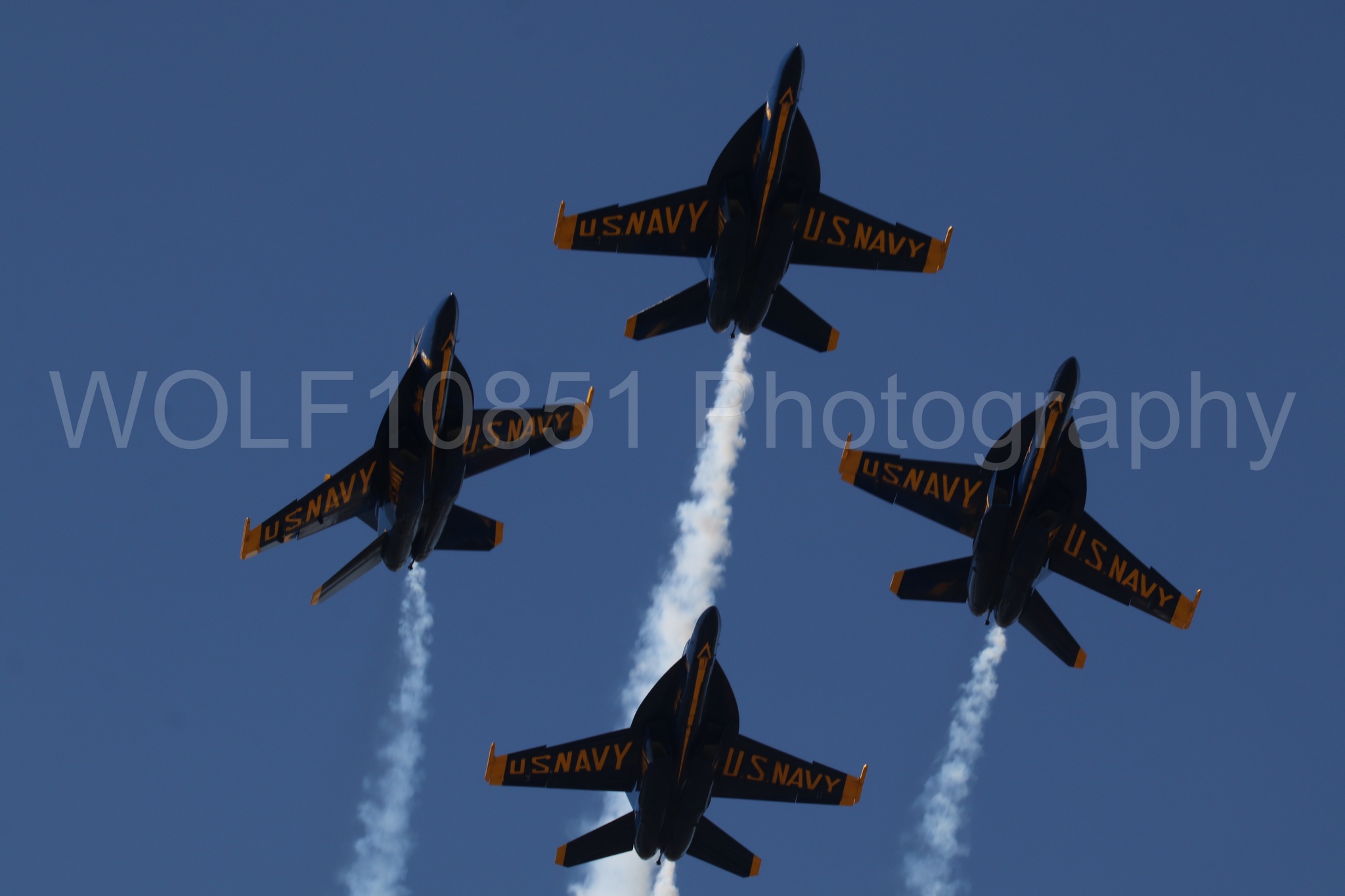 Aviation photography by WOLF10851 featuring FA-18 Super Hornet, Blue Angels, Blue and Gold, Wings Over Solano 2024.
