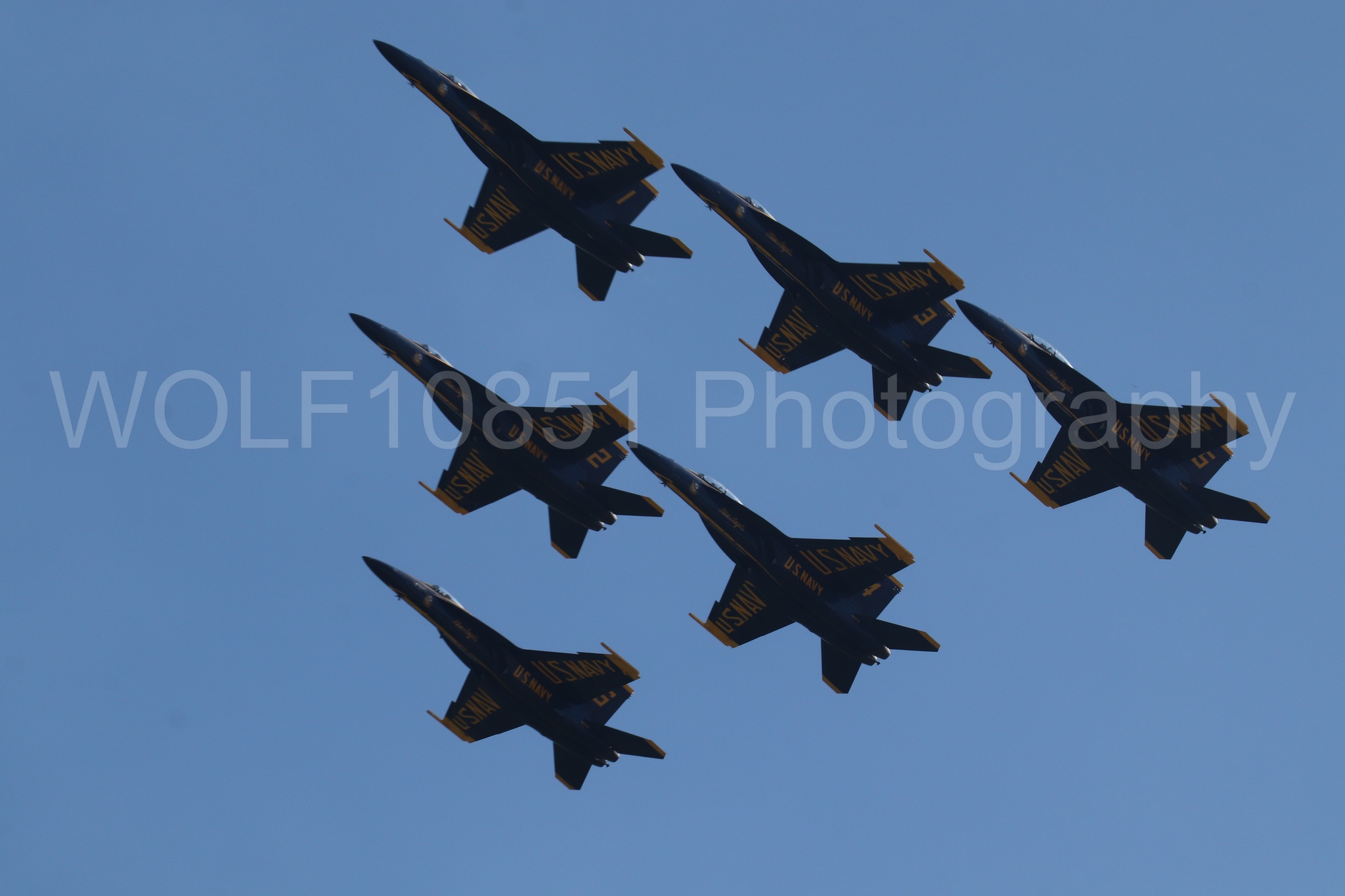 Aviation photography by WOLF10851 featuring FA-18 Super Hornet, Blue Angels, Blue and Gold, Wings Over Solano 2024.