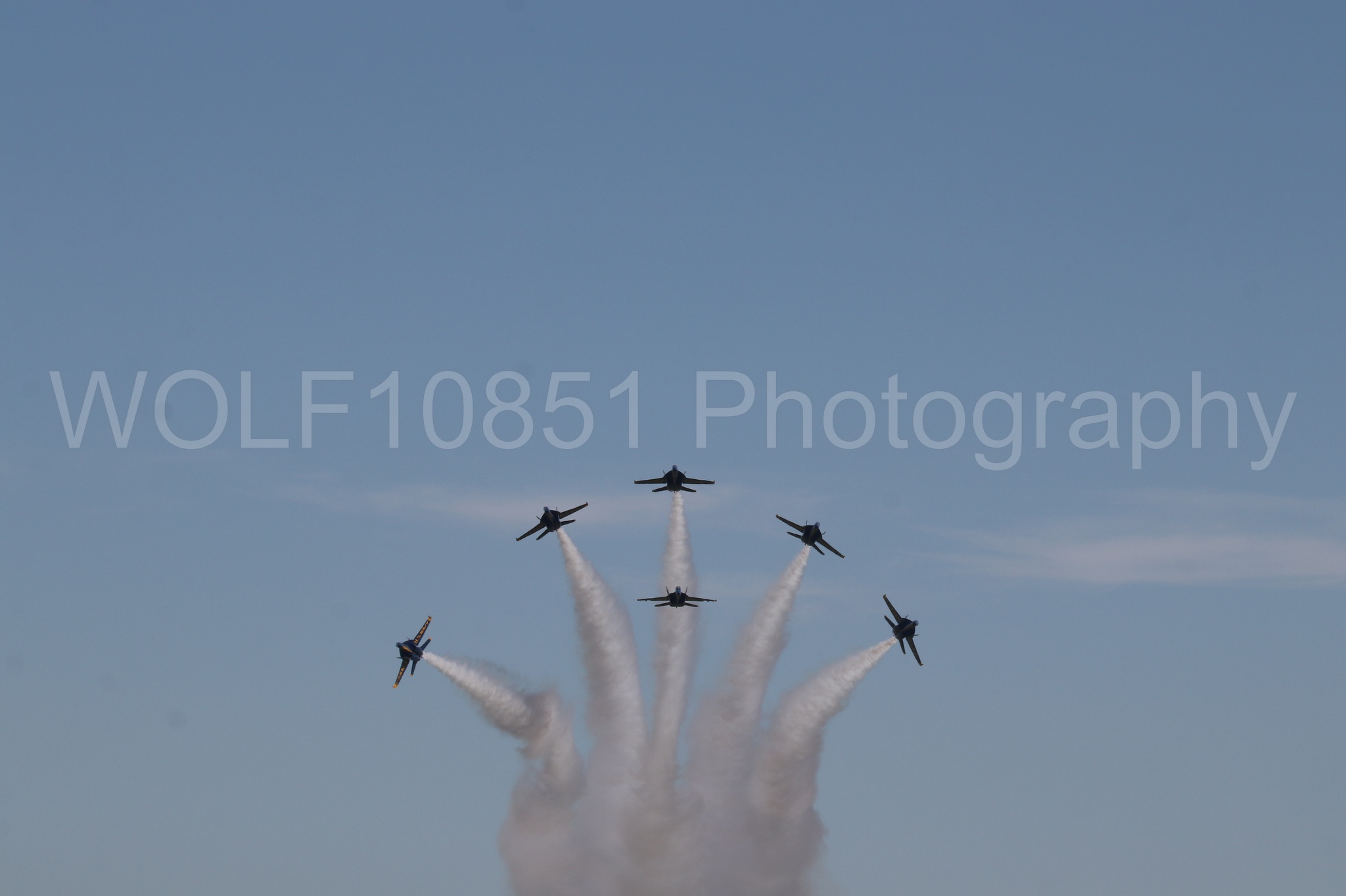 Aviation photography by WOLF10851 featuring FA-18 Super Hornet, Blue Angels, Blue and Gold, Wings Over Solano 2024.