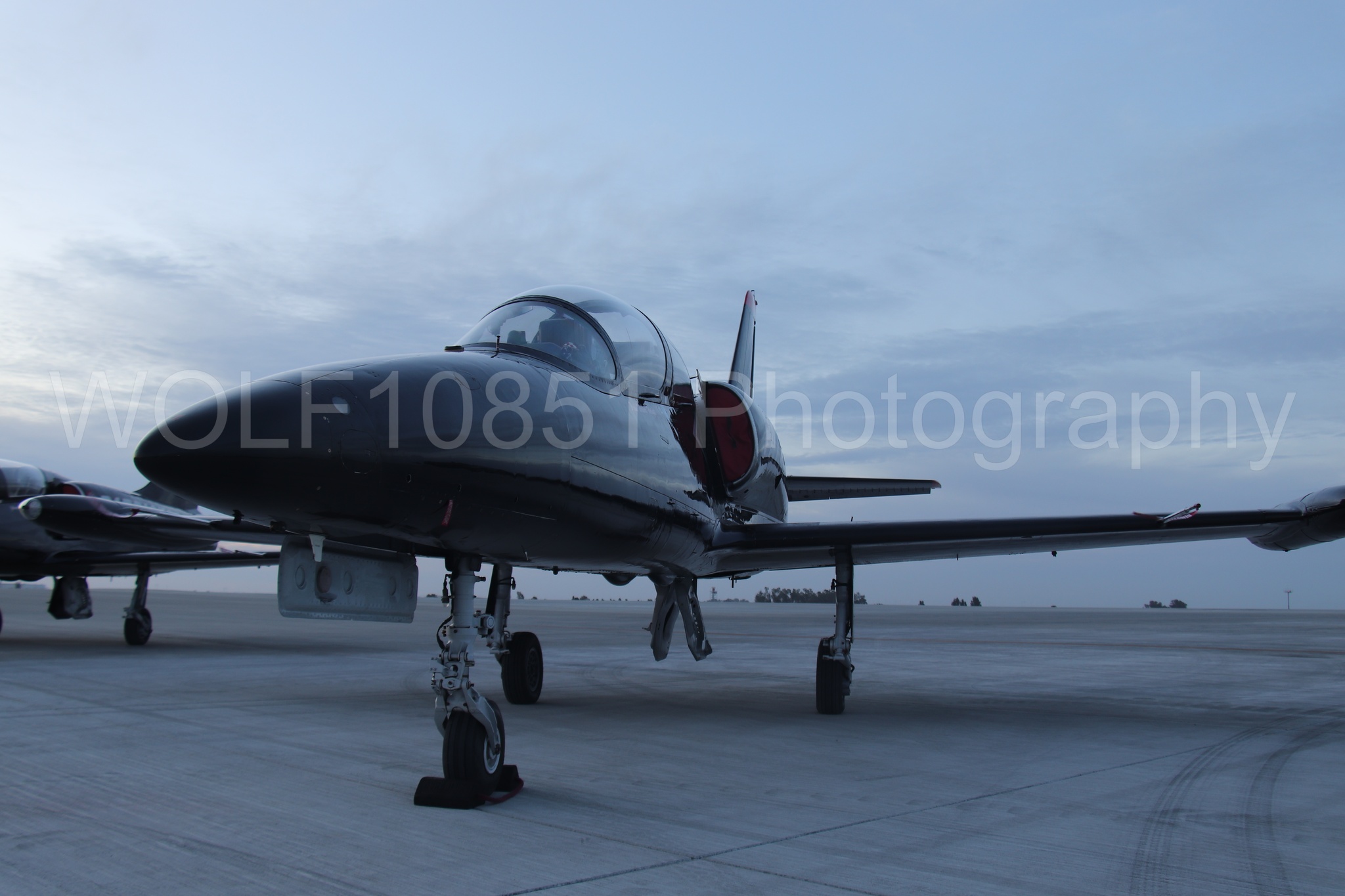 L-39 Albatros | All Black Red lettering | The Patriots Jet Demonstration Team | WOLF10851 Photography
