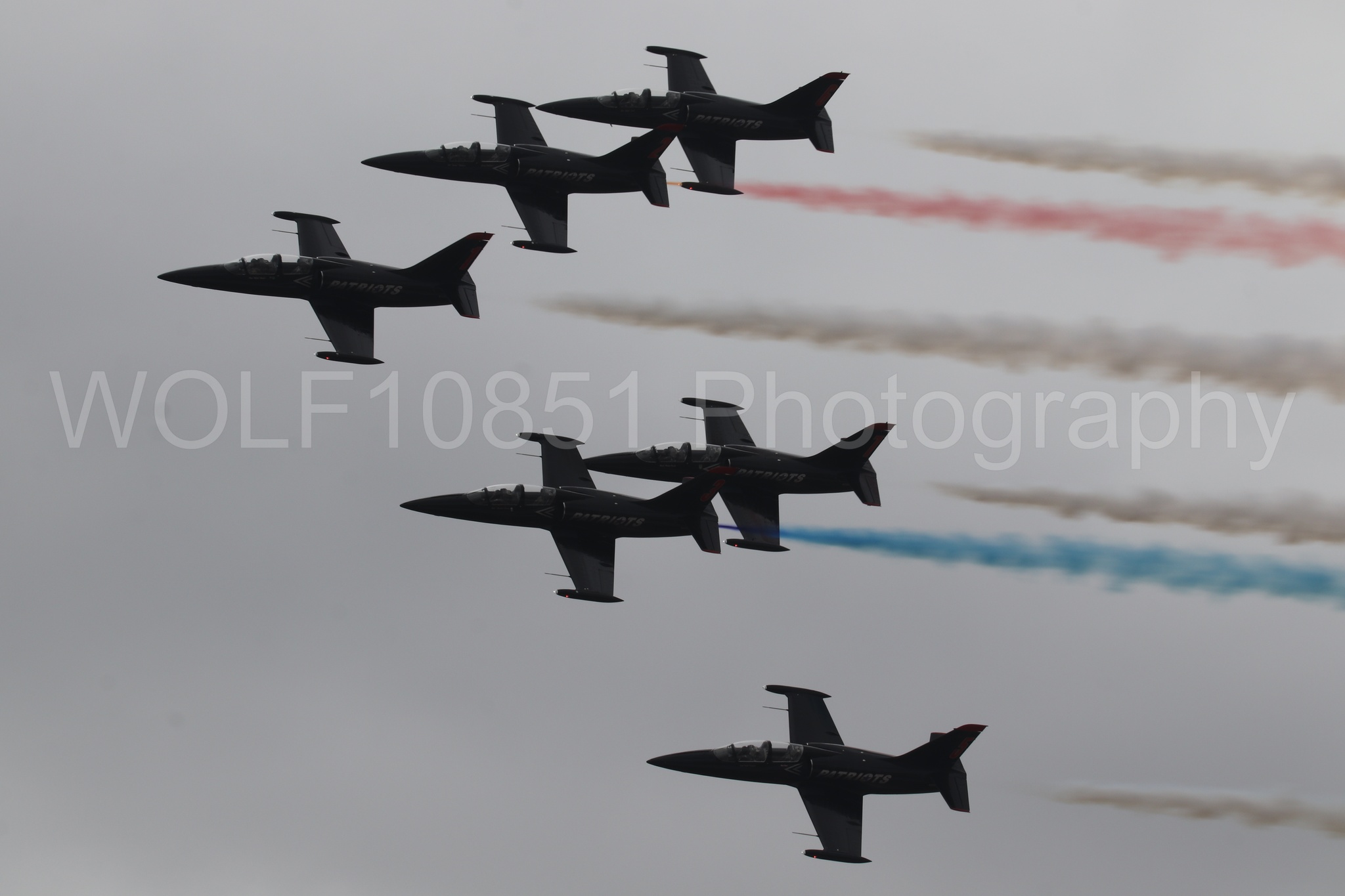 L-39 Albatros | All Black Red lettering | The Patriots Jet Demonstration Team | WOLF10851 Photography