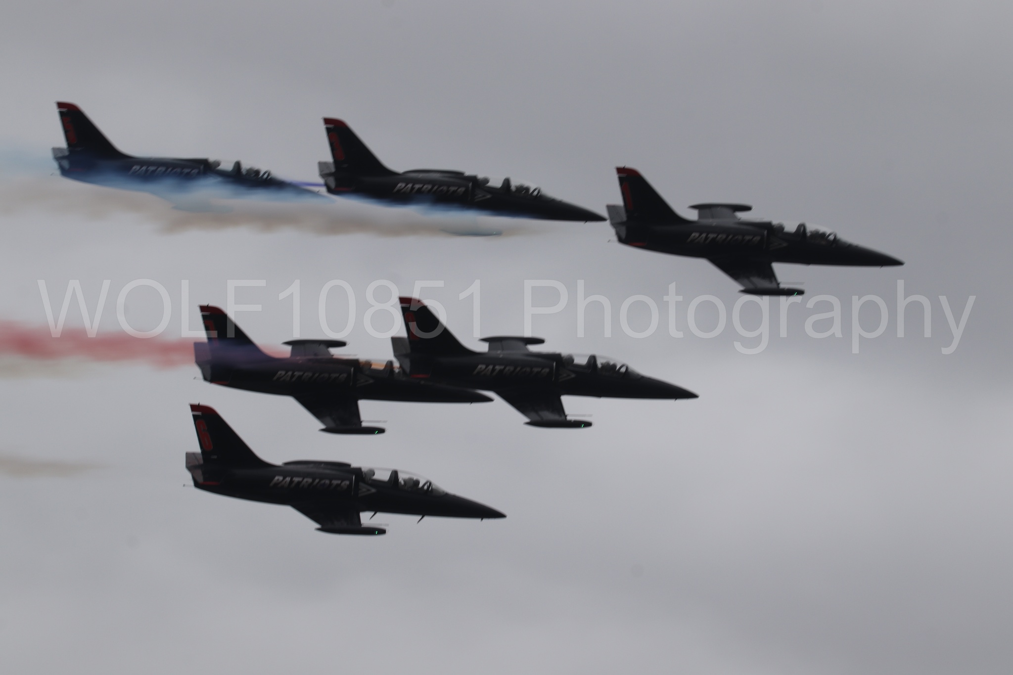 L-39 Albatros | All Black Red lettering | The Patriots Jet Demonstration Team | WOLF10851 Photography