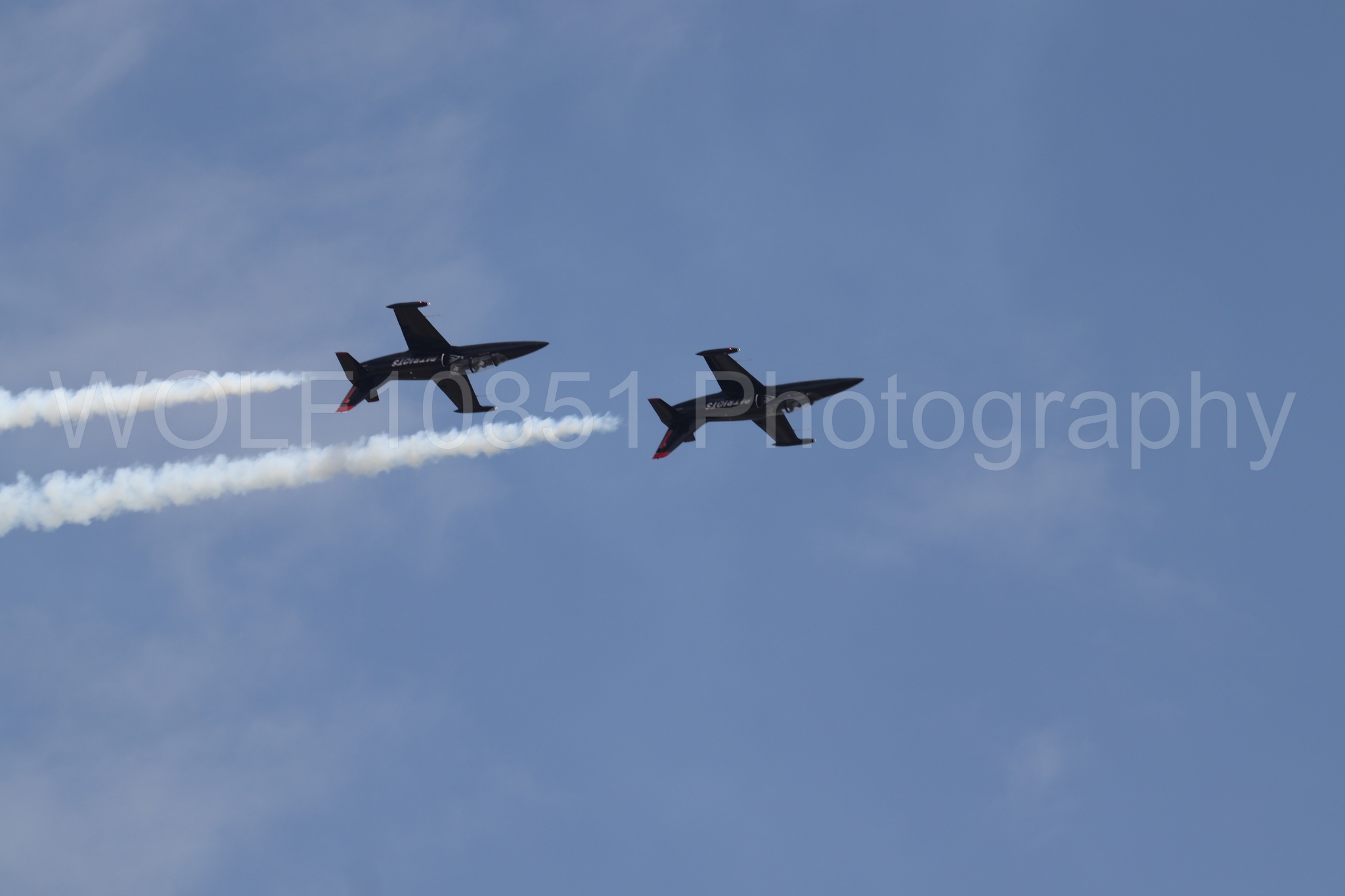 L-39 Albatros | All Black Red lettering | The Patriots Jet Demonstration Team | WOLF10851 Photography