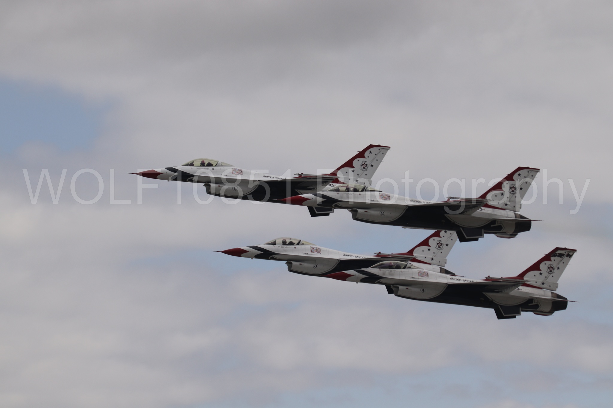 F-16 Fighting Falcon | Red White and Blue | Thunderbirds | WOLF10851 Photography
