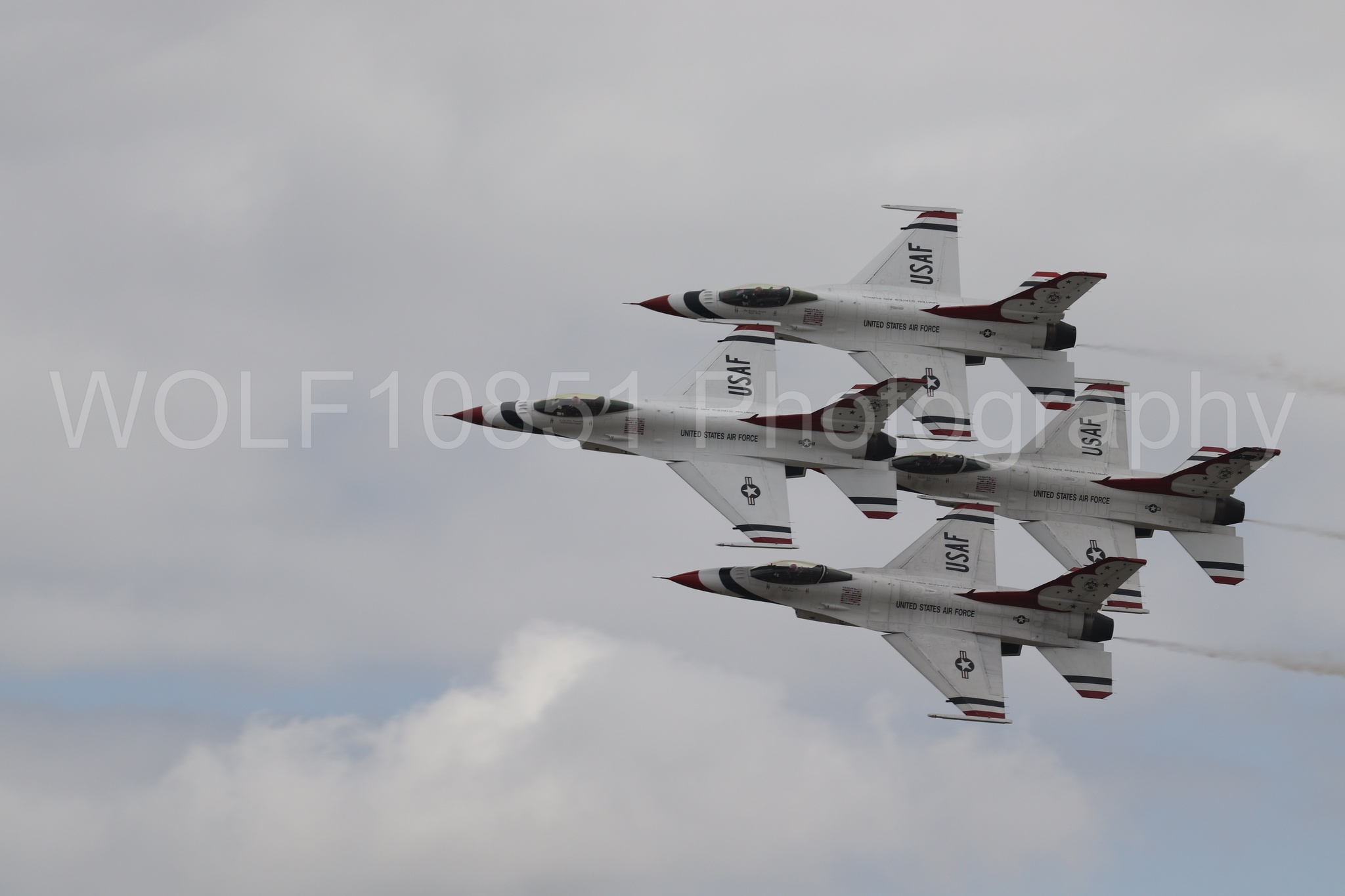 F-16 Fighting Falcon | Red White and Blue | Thunderbirds | WOLF10851 Photography