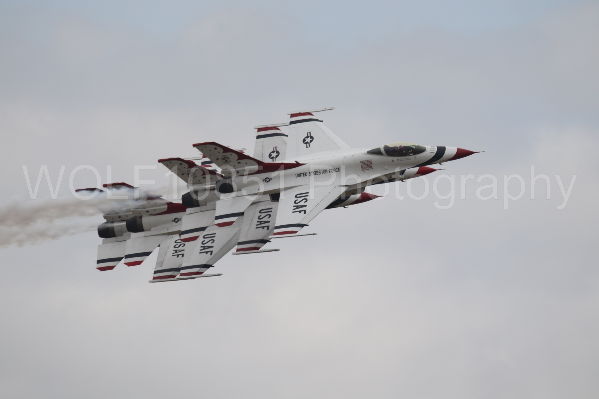 F-16 Fighting Falcon | Red White and Blue | Thunderbirds | WOLF10851 Photography