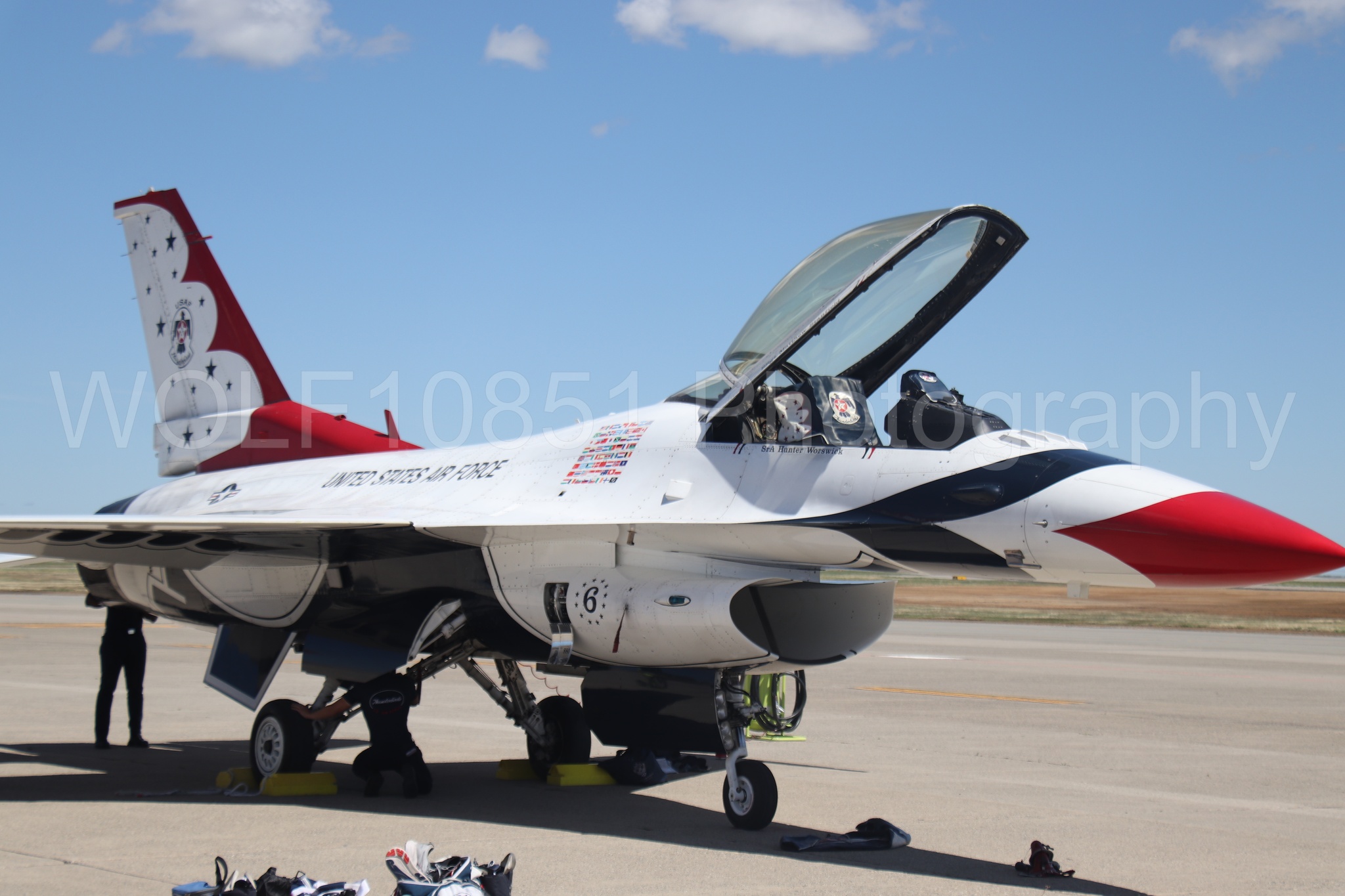 F-16 Fighting Falcon | Red White and Blue | Thunderbirds | WOLF10851 Photography