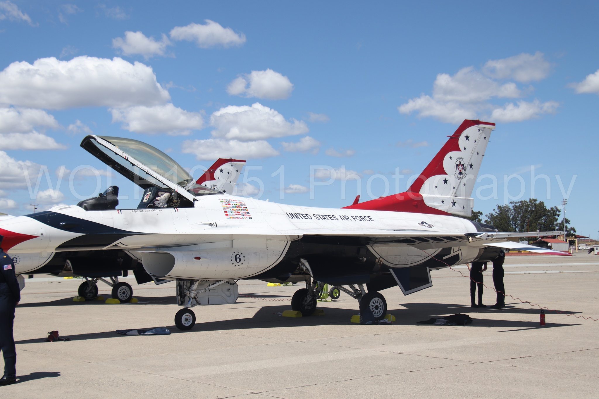 F-16 Fighting Falcon | Red White and Blue | Thunderbirds | WOLF10851 Photography