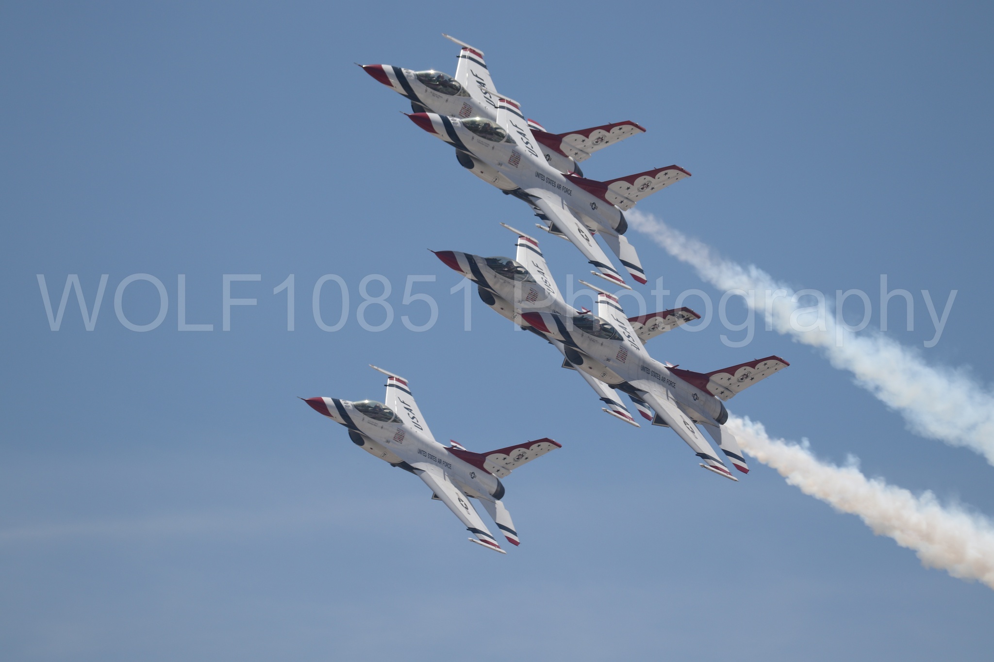 F-16 Fighting Falcon | Red White and Blue | Thunderbirds | WOLF10851 Photography