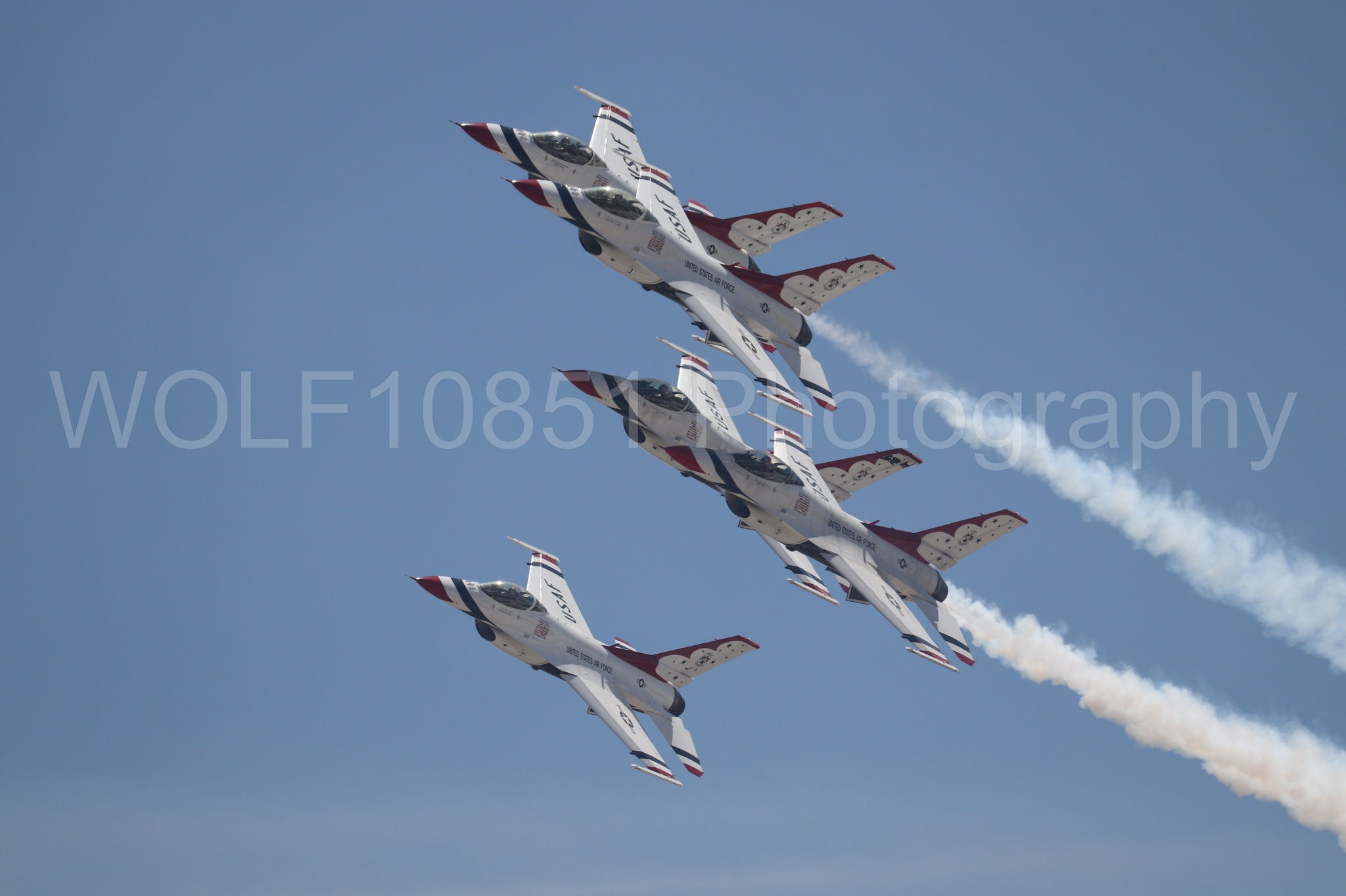 F-16 Fighting Falcon | Red White and Blue | Thunderbirds | WOLF10851 Photography