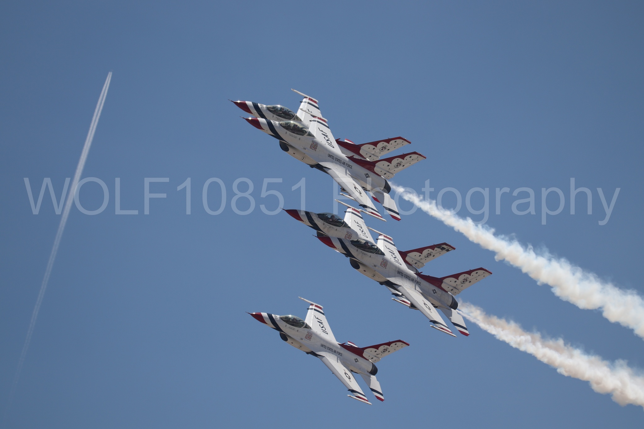 F-16 Fighting Falcon | Red White and Blue | Thunderbirds | WOLF10851 Photography