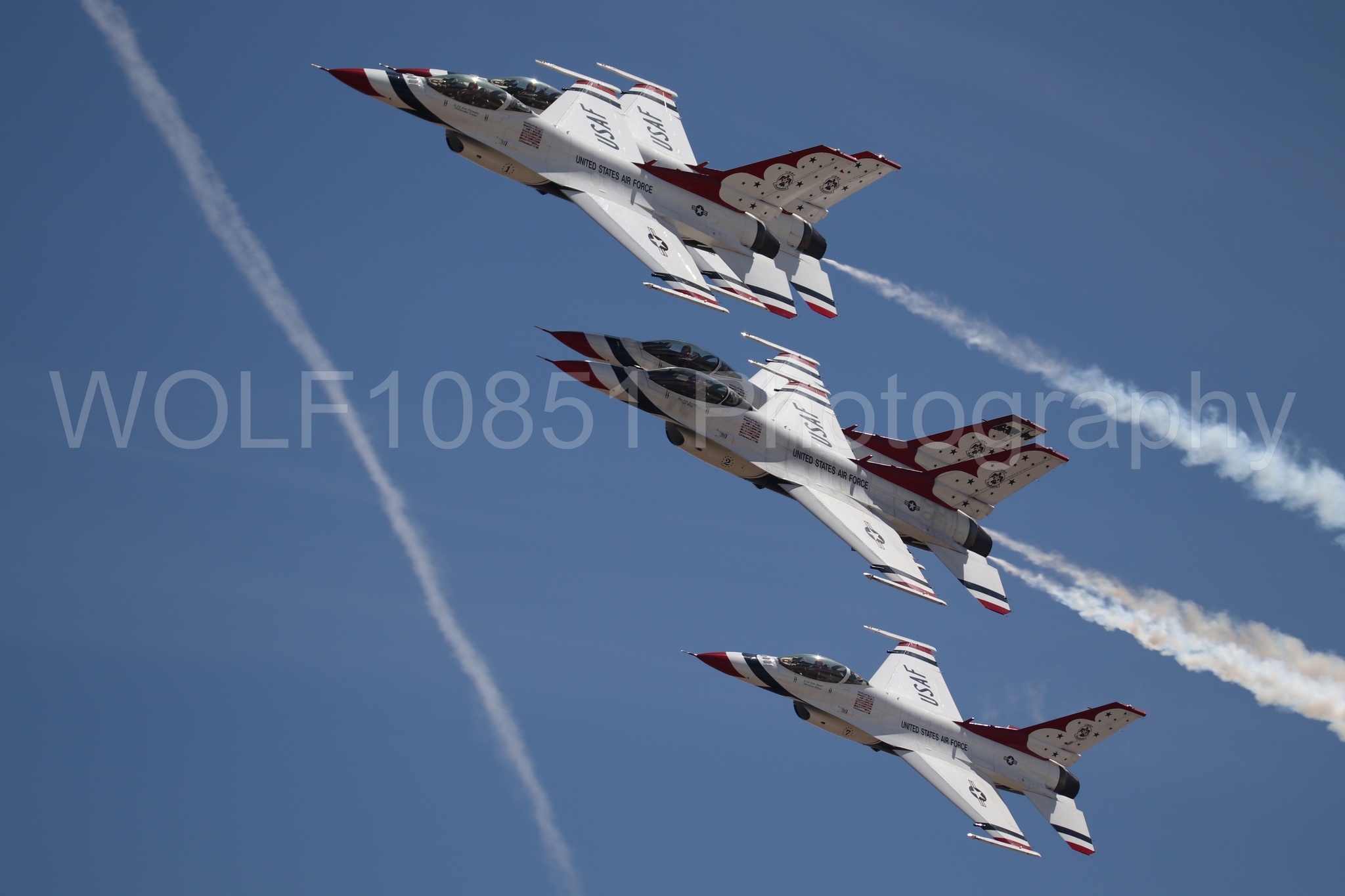 F-16 Fighting Falcon | Red White and Blue | Thunderbirds | WOLF10851 Photography