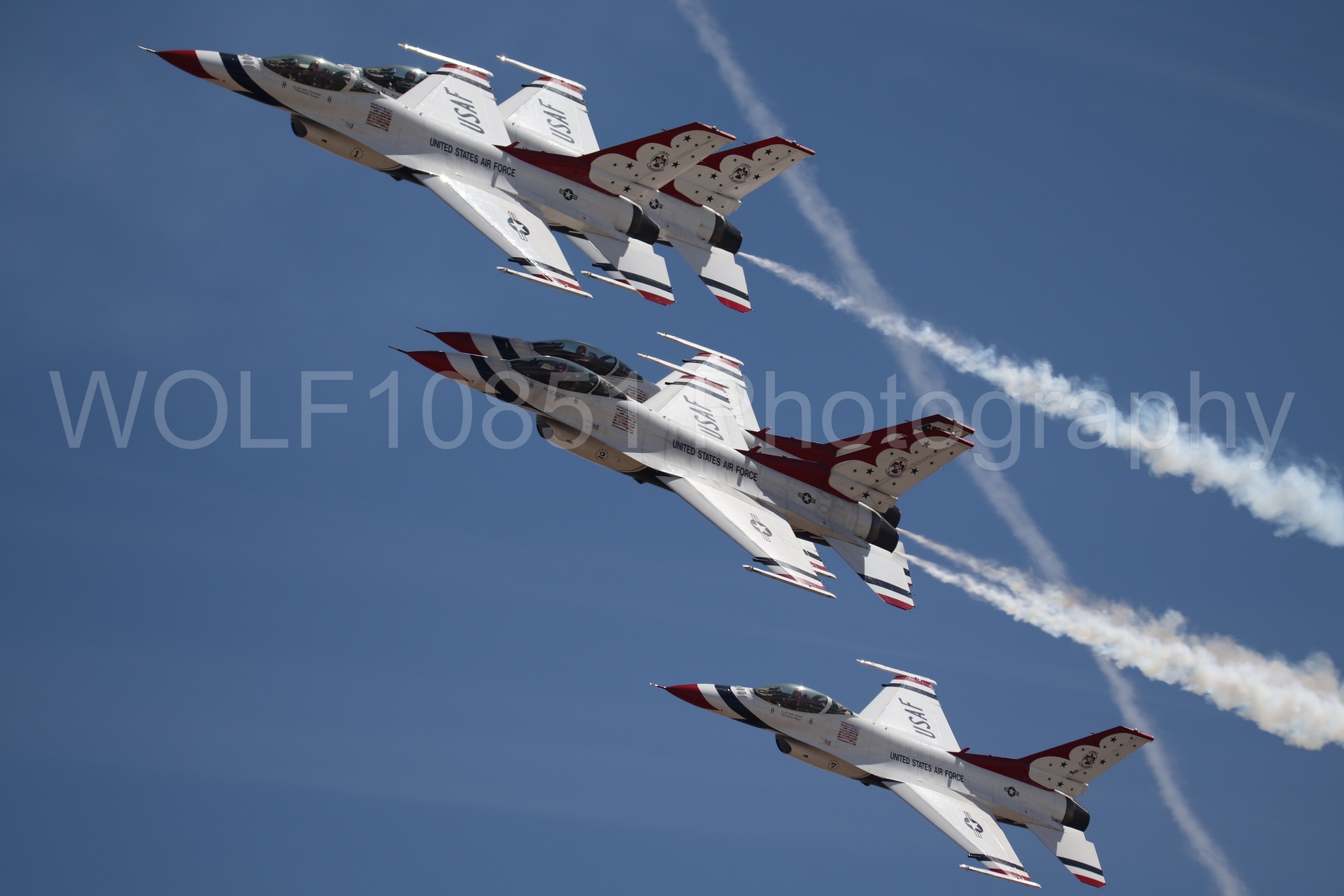 F-16 Fighting Falcon | Red White and Blue | Thunderbirds | WOLF10851 Photography