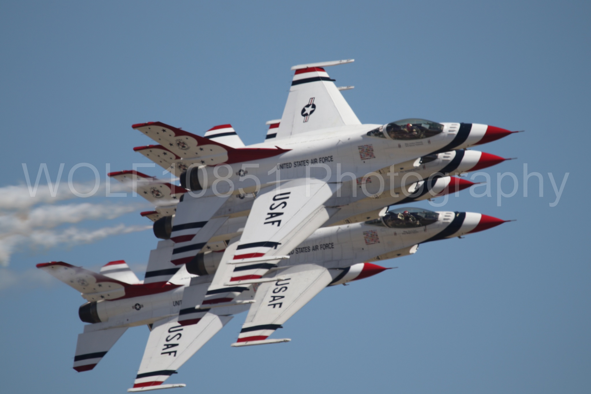 F-16 Fighting Falcon | Red White and Blue | Thunderbirds | WOLF10851 Photography