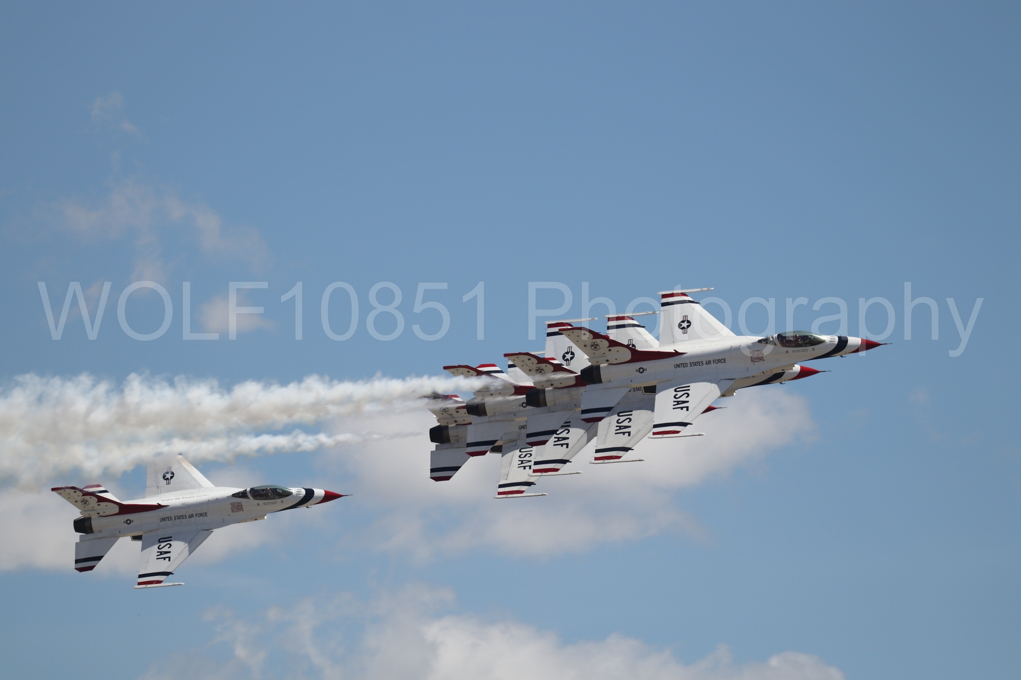 F-16 Fighting Falcon | Red White and Blue | Thunderbirds | WOLF10851 Photography