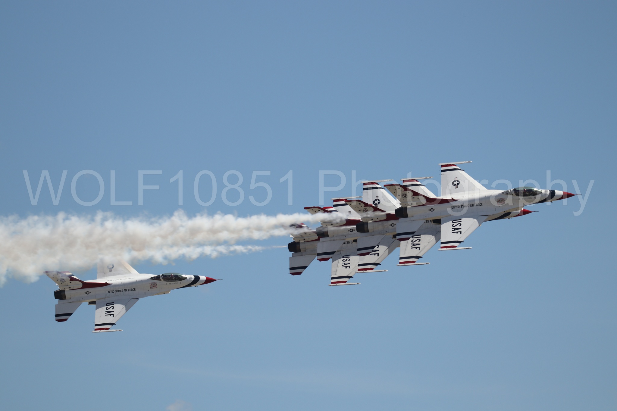 F-16 Fighting Falcon | Red White and Blue | Thunderbirds | WOLF10851 Photography