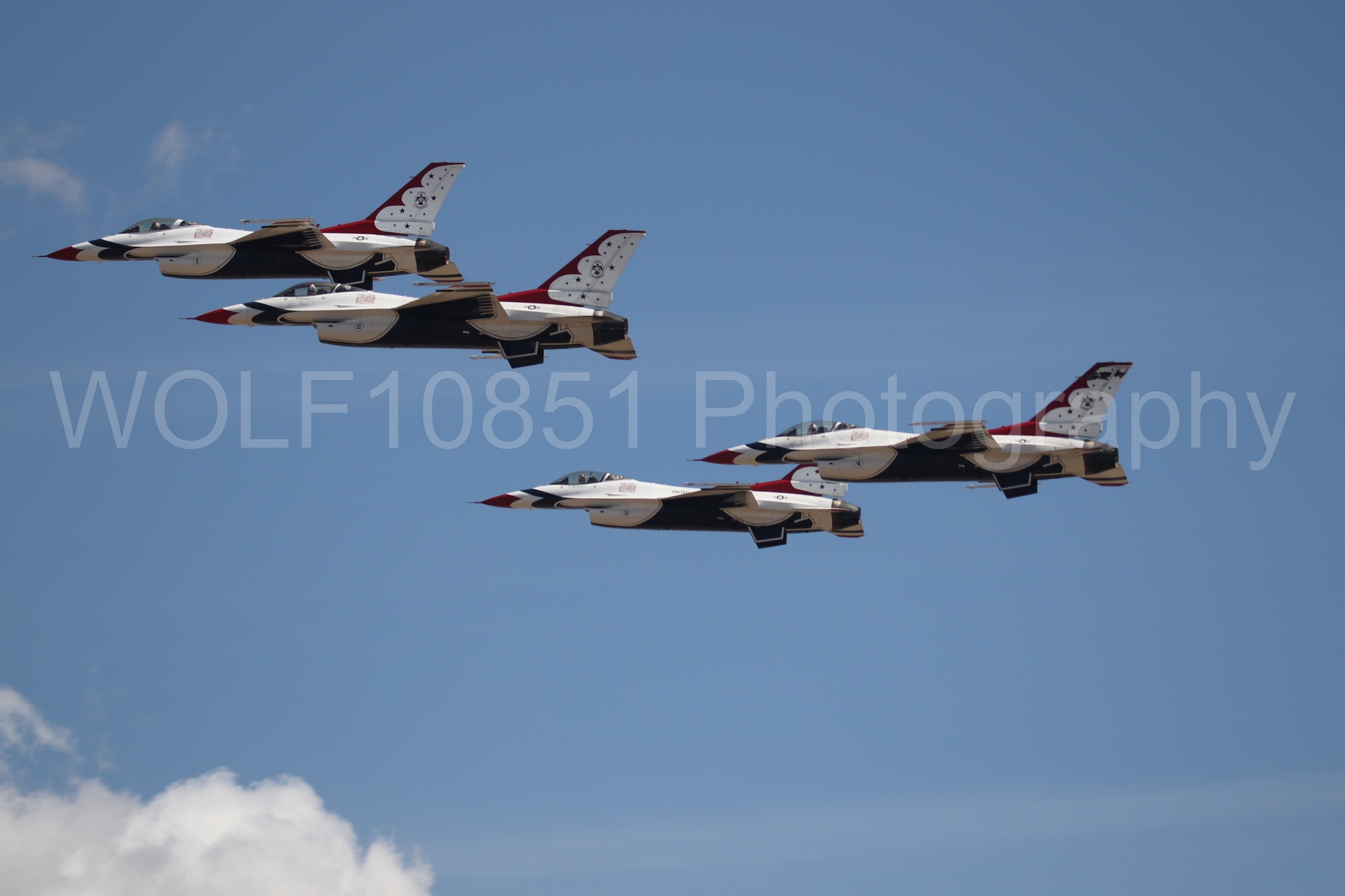 F-16 Fighting Falcon | Red White and Blue | Thunderbirds | WOLF10851 Photography