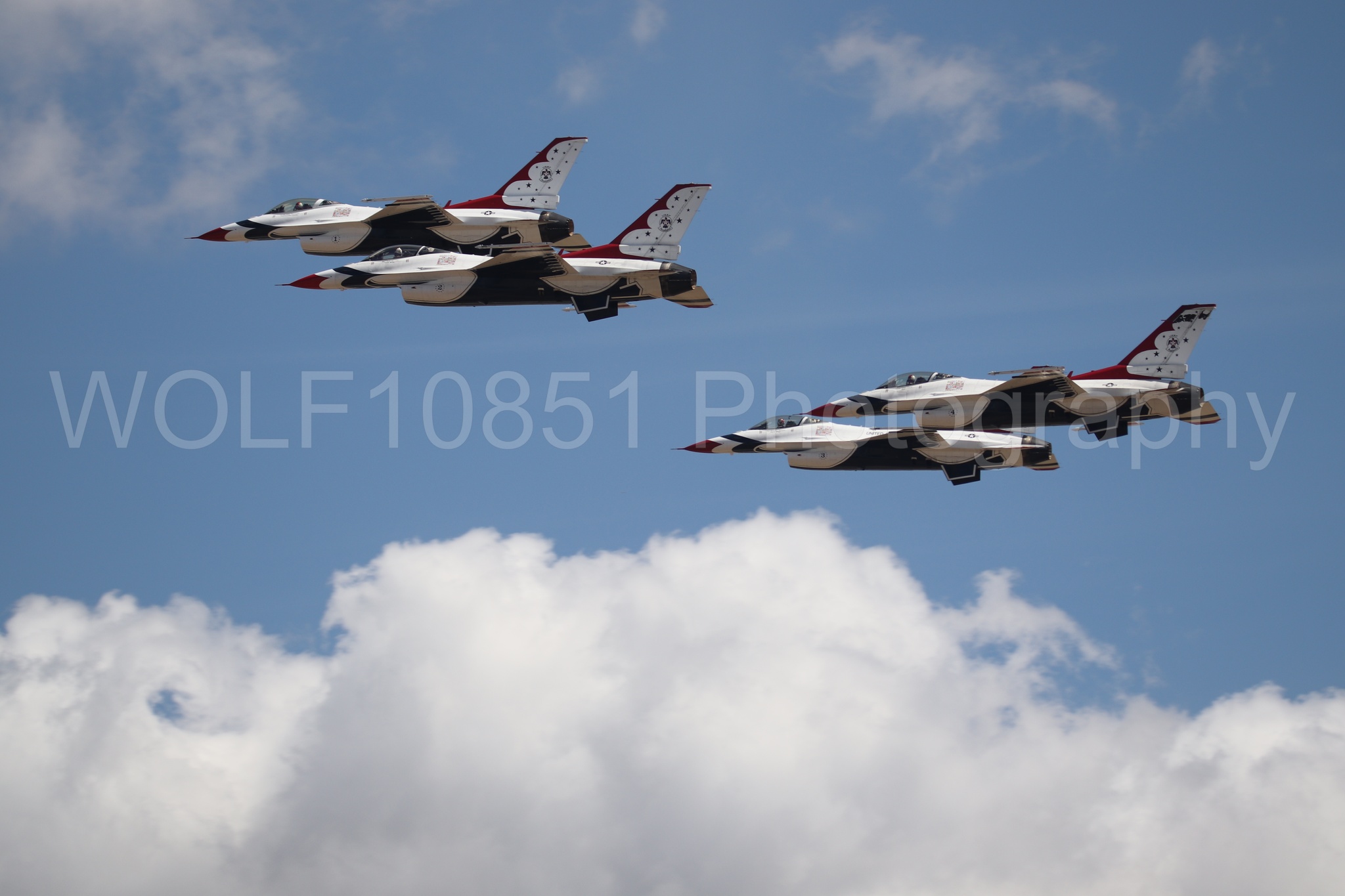 F-16 Fighting Falcon | Red White and Blue | Thunderbirds | WOLF10851 Photography