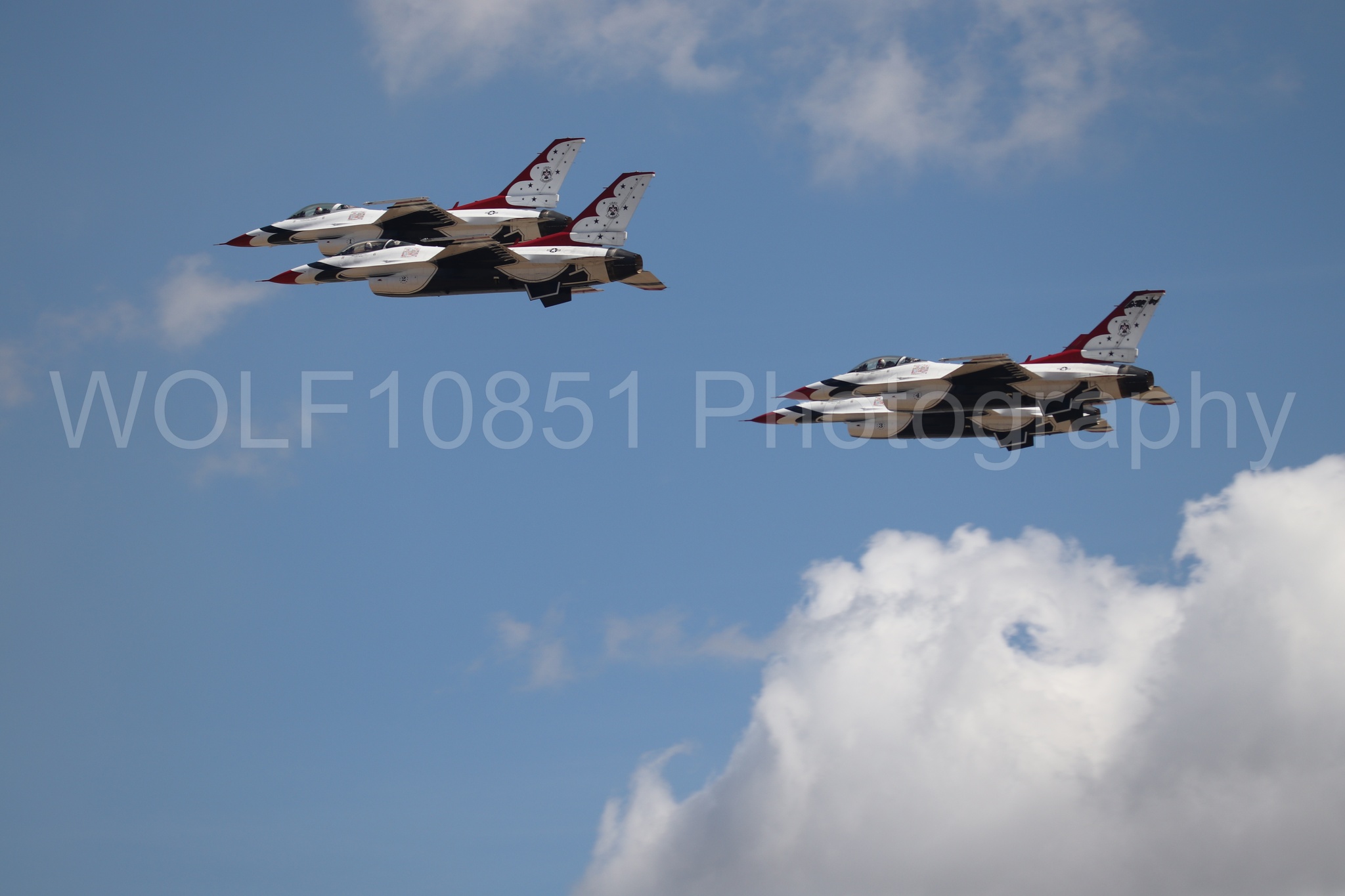 F-16 Fighting Falcon | Red White and Blue | Thunderbirds | WOLF10851 Photography