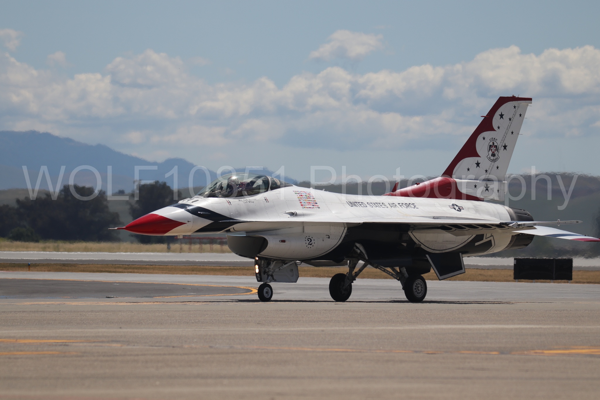 F-16 Fighting Falcon | Red White and Blue | Thunderbirds | WOLF10851 Photography