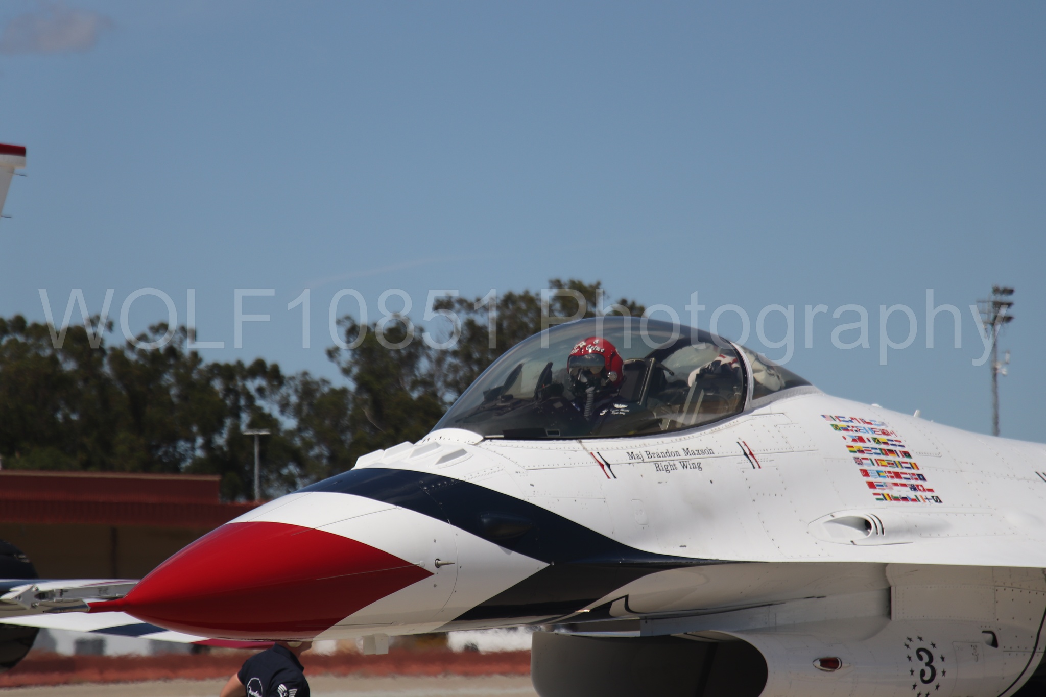 F-16 Fighting Falcon | Red White and Blue | Thunderbirds | WOLF10851 Photography