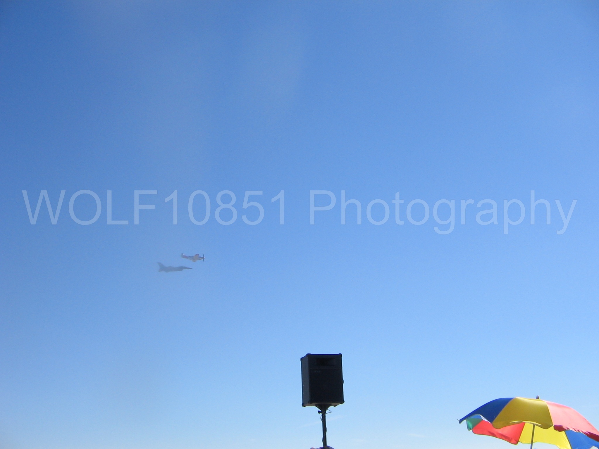 Aviation photography by WOLF10851 featuring Heritage Flight, F-16 Fighting Falcon, P-51 Mustang.