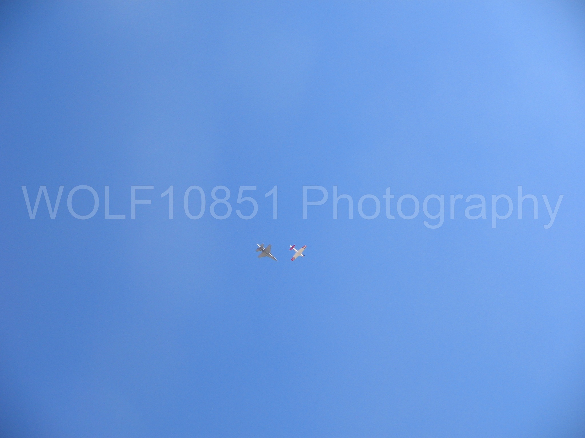 Aviation photography by WOLF10851 featuring Heritage Flight, P-51 Mustang, Edwards AFB 2005.